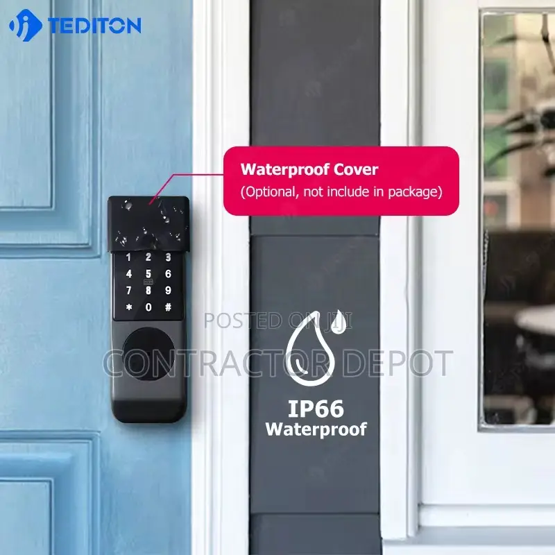 Waterproof Double Side Fingerprint Rim Smart Gate Lock