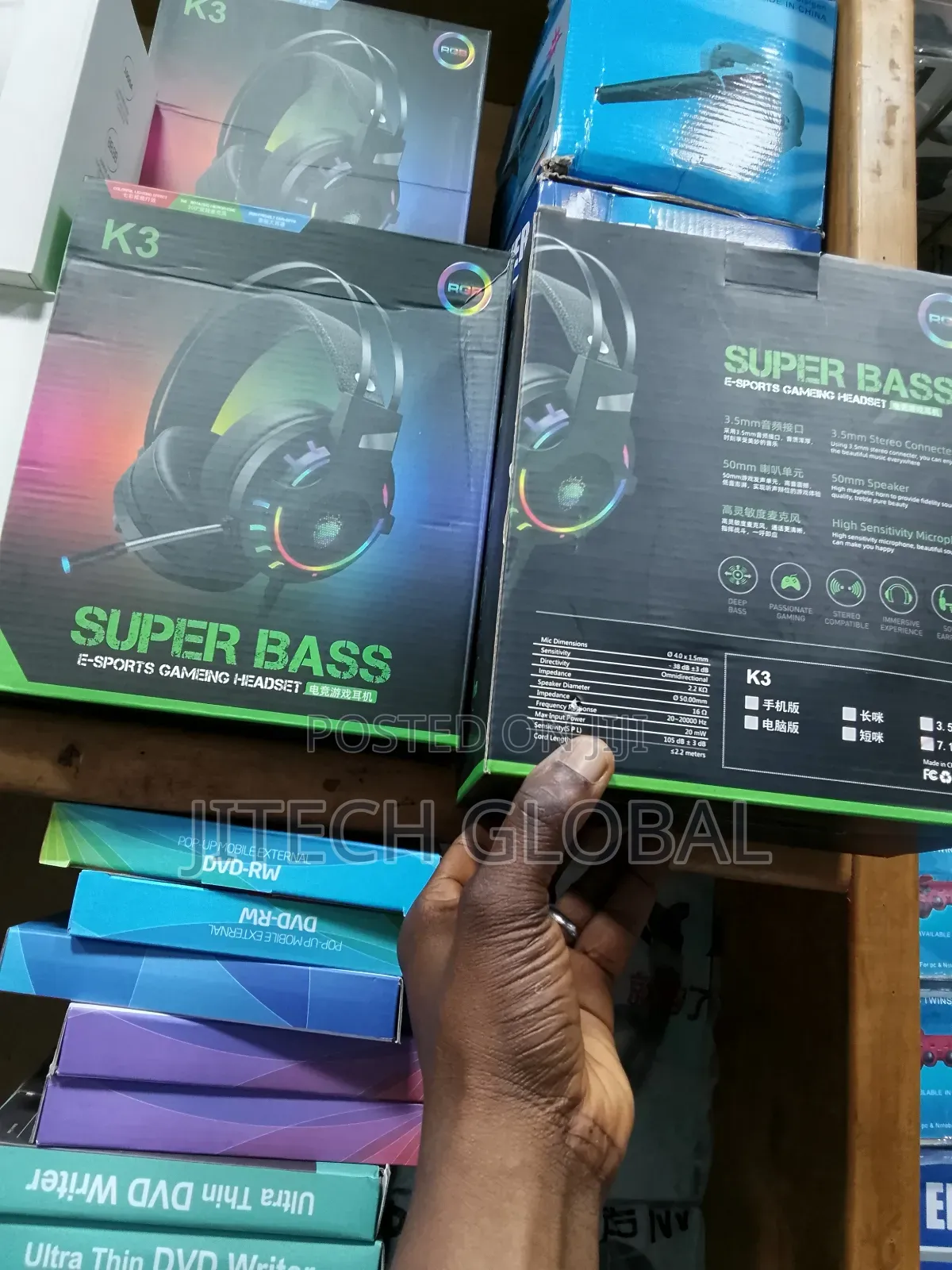 Super Bass Gaming Headphone With RGB Light