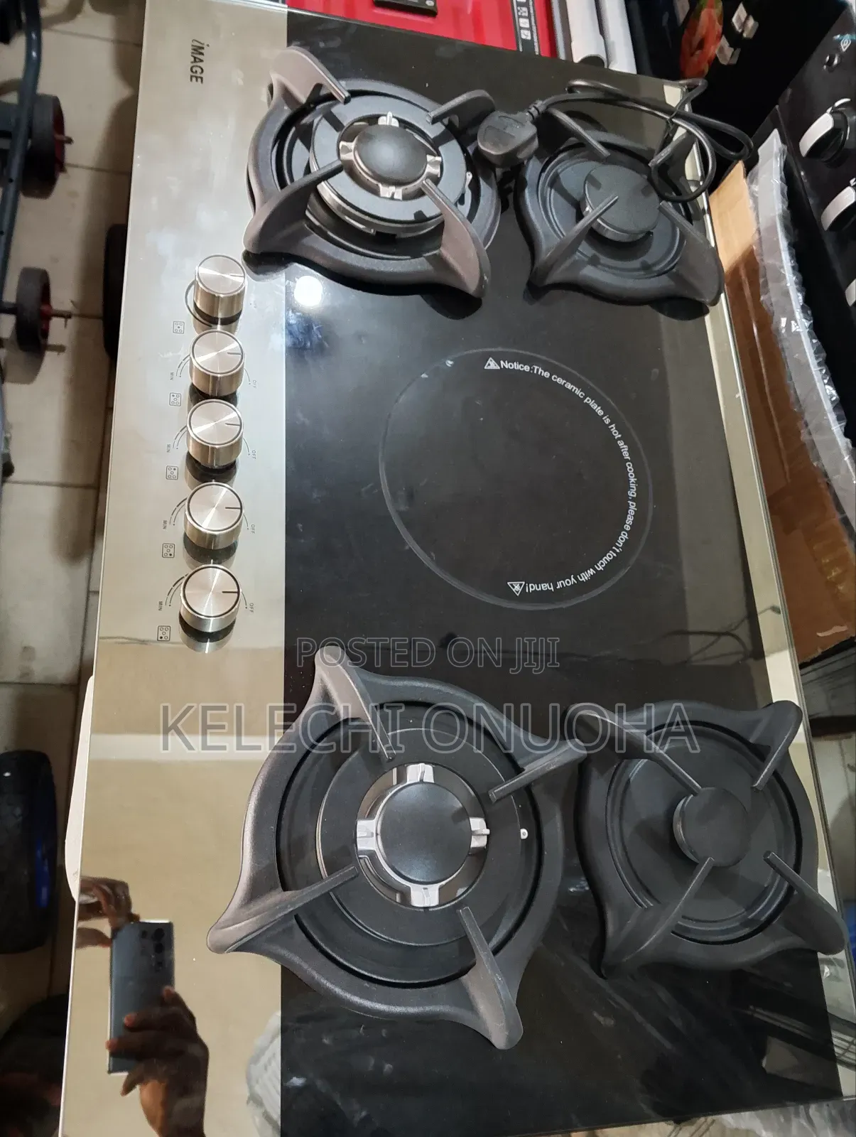 5 Burner Build in Gas Cooker With Inverter Electric Burner