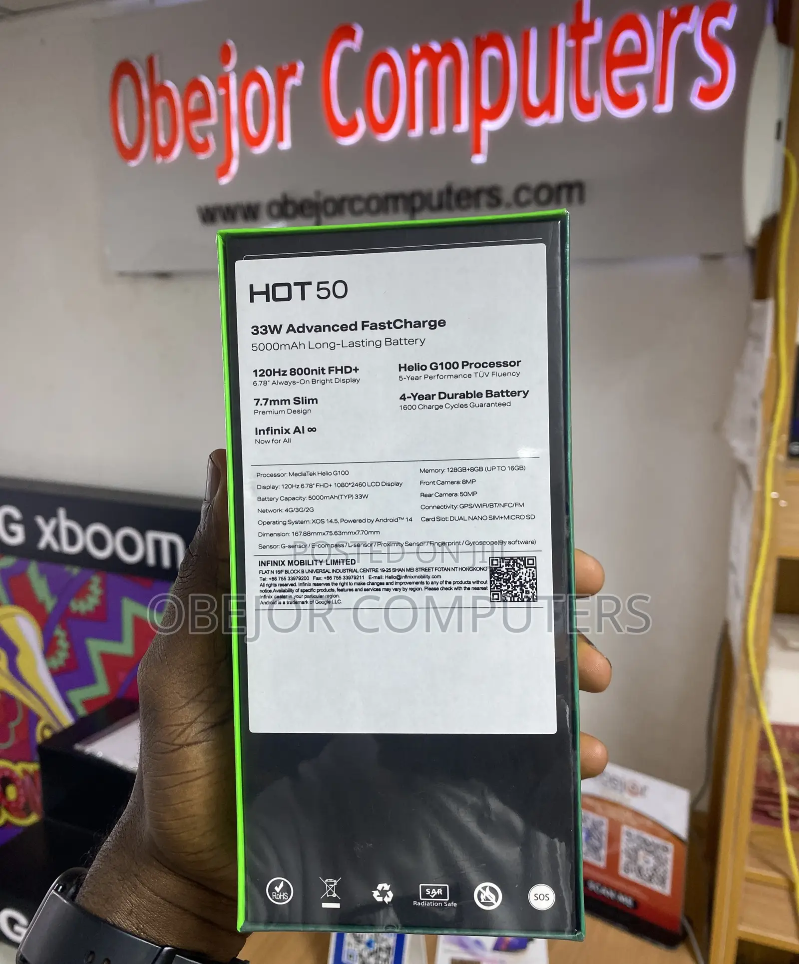 New Infinix Hot 50 128 GB Black