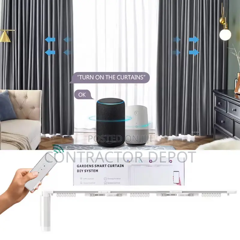 Smart Curtains System Track Motor Wifi Tuya 2.2meters