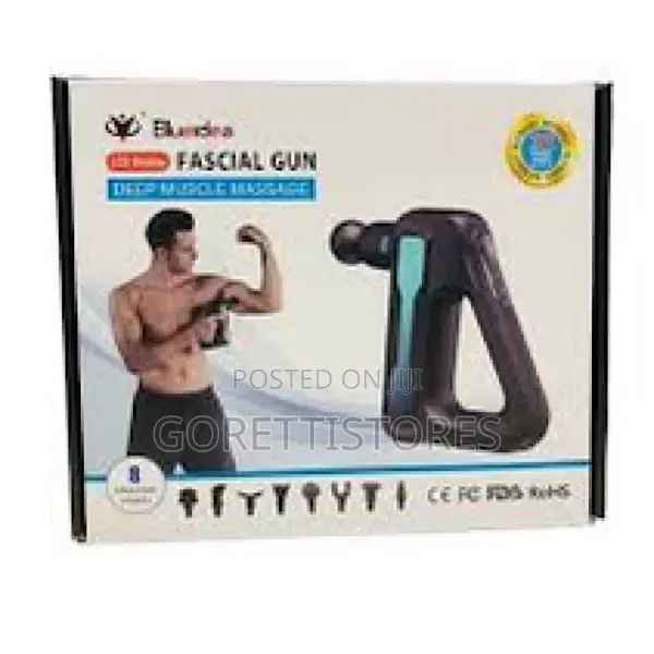 Led Display Fascial Gun Deep Muscle Massage With 8 Massage Heads