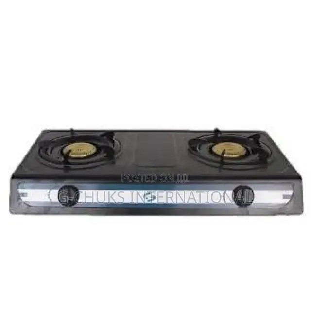SMP Tabletop Two Burner Gas Cooker Silver/Black
