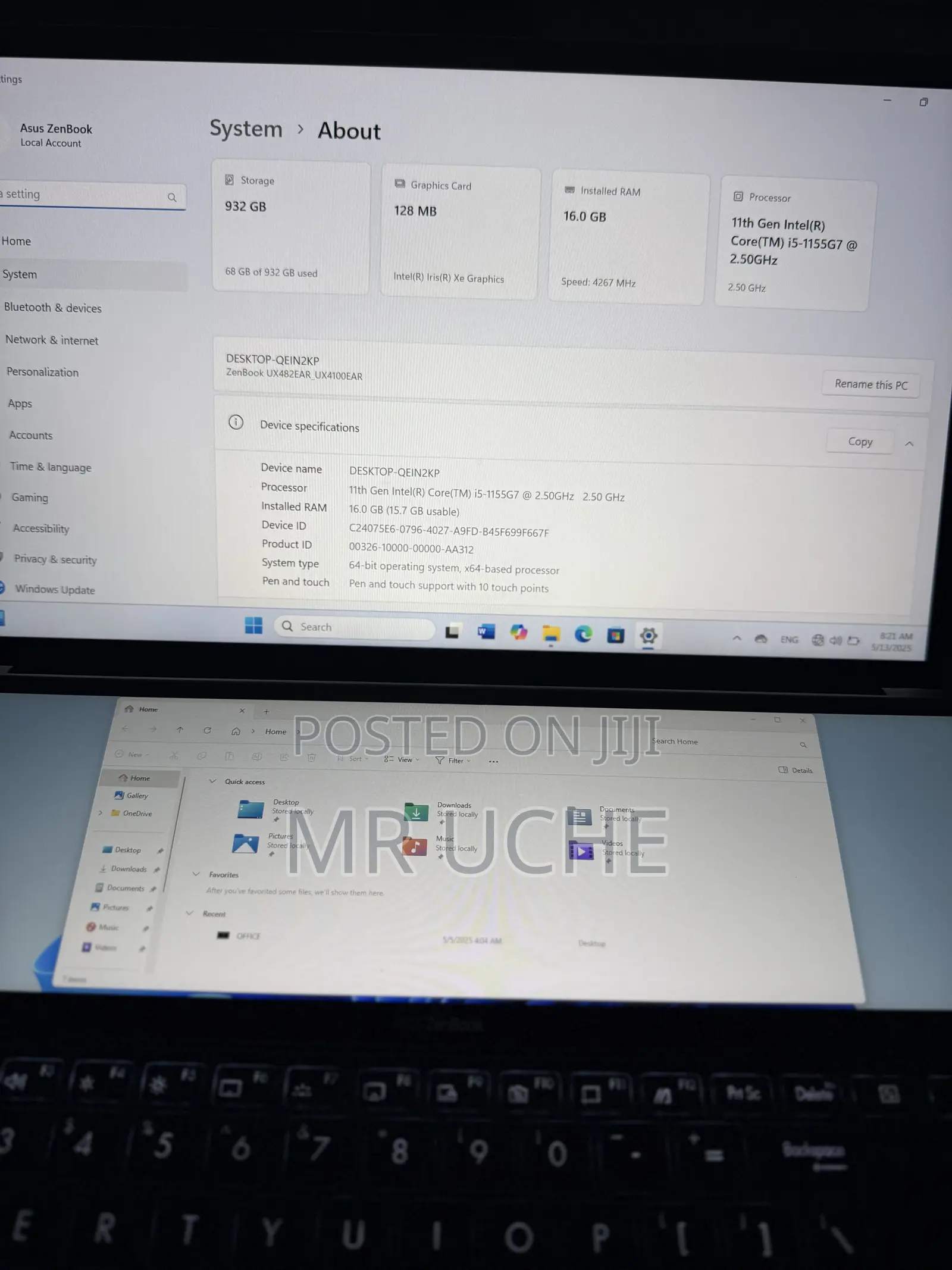 Laptop Asus ZenBook UX430UA 16GB Intel Core i5 SSD 1T