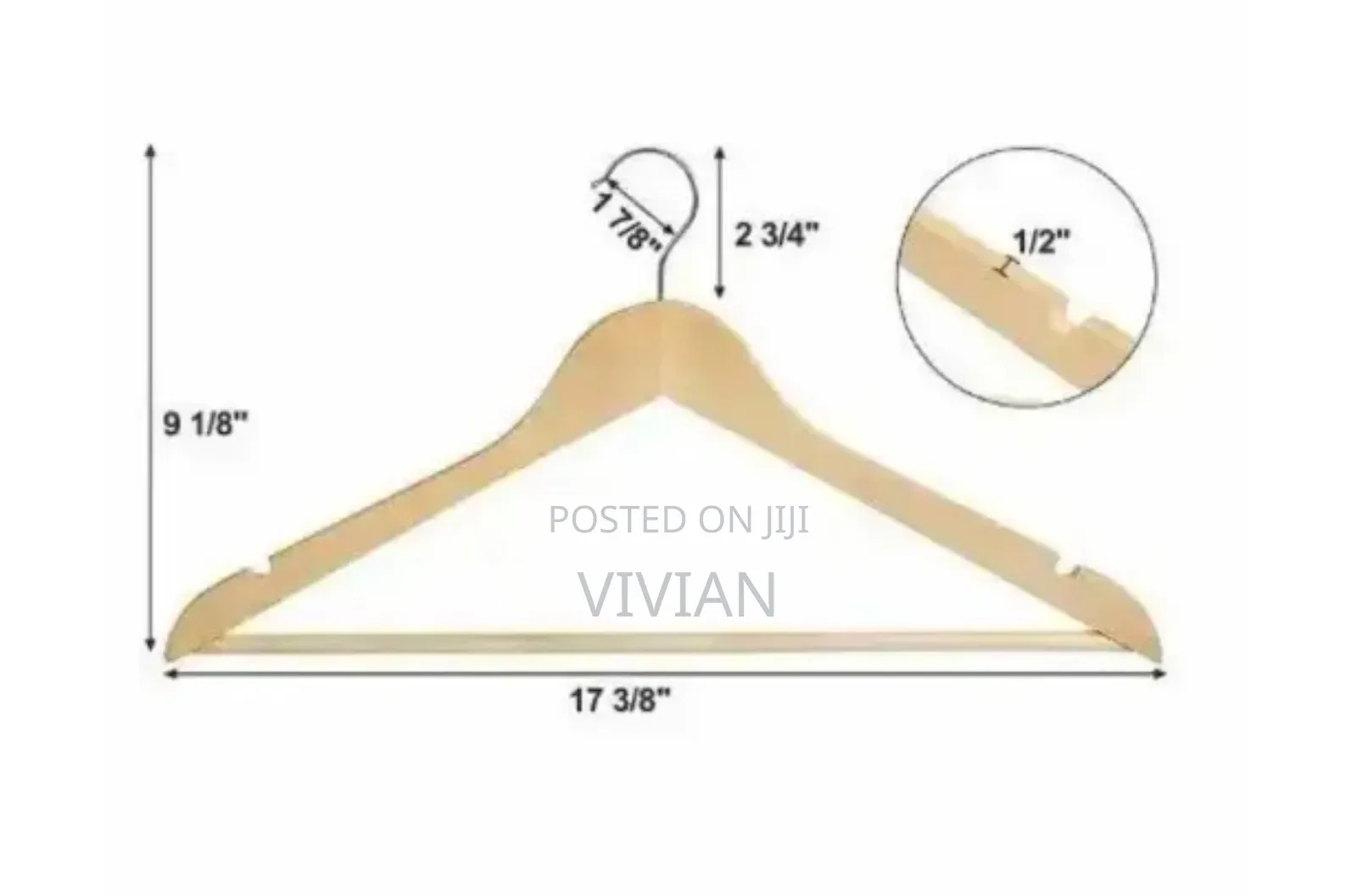 10pcs Wooden Hanger
