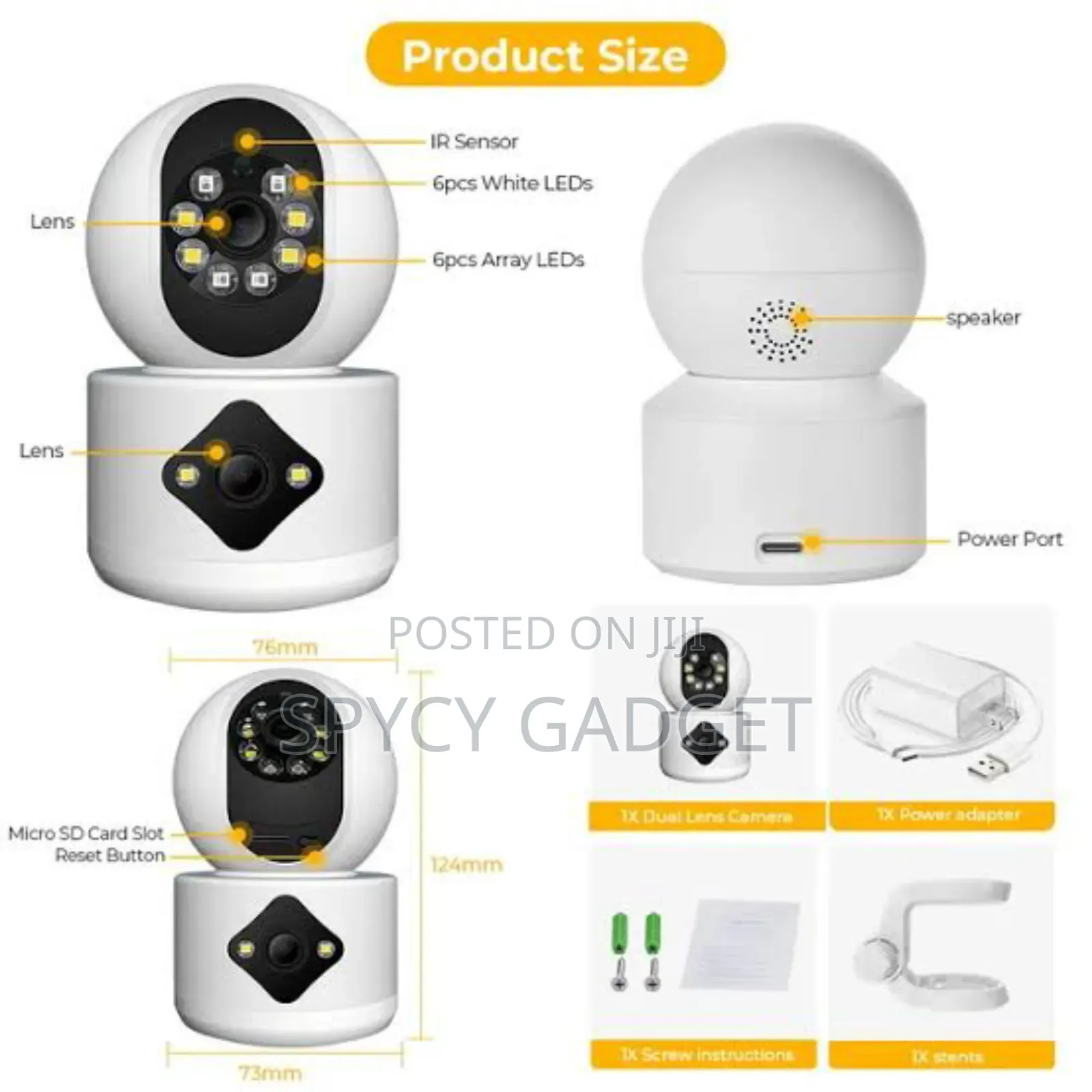 Hd Wifi Dual Lens Linkage PTZ Camera
