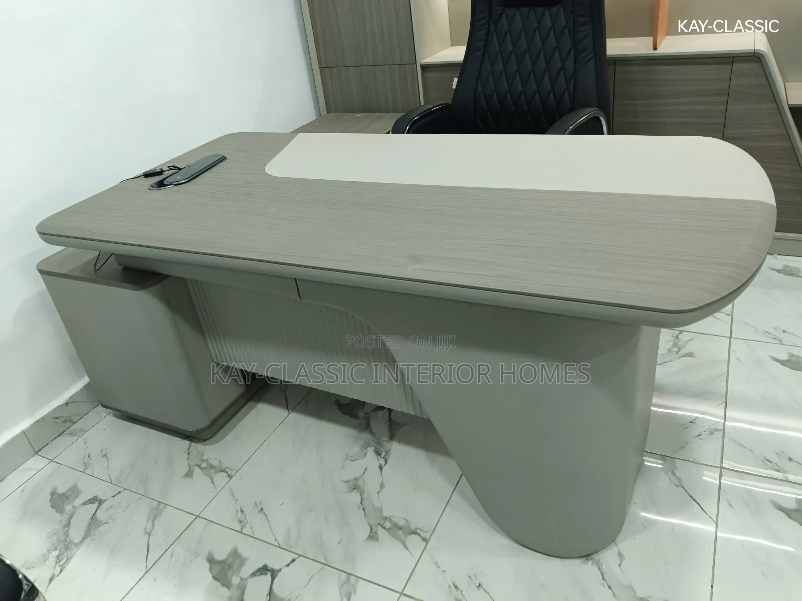 Executive Table And Bookshelf
