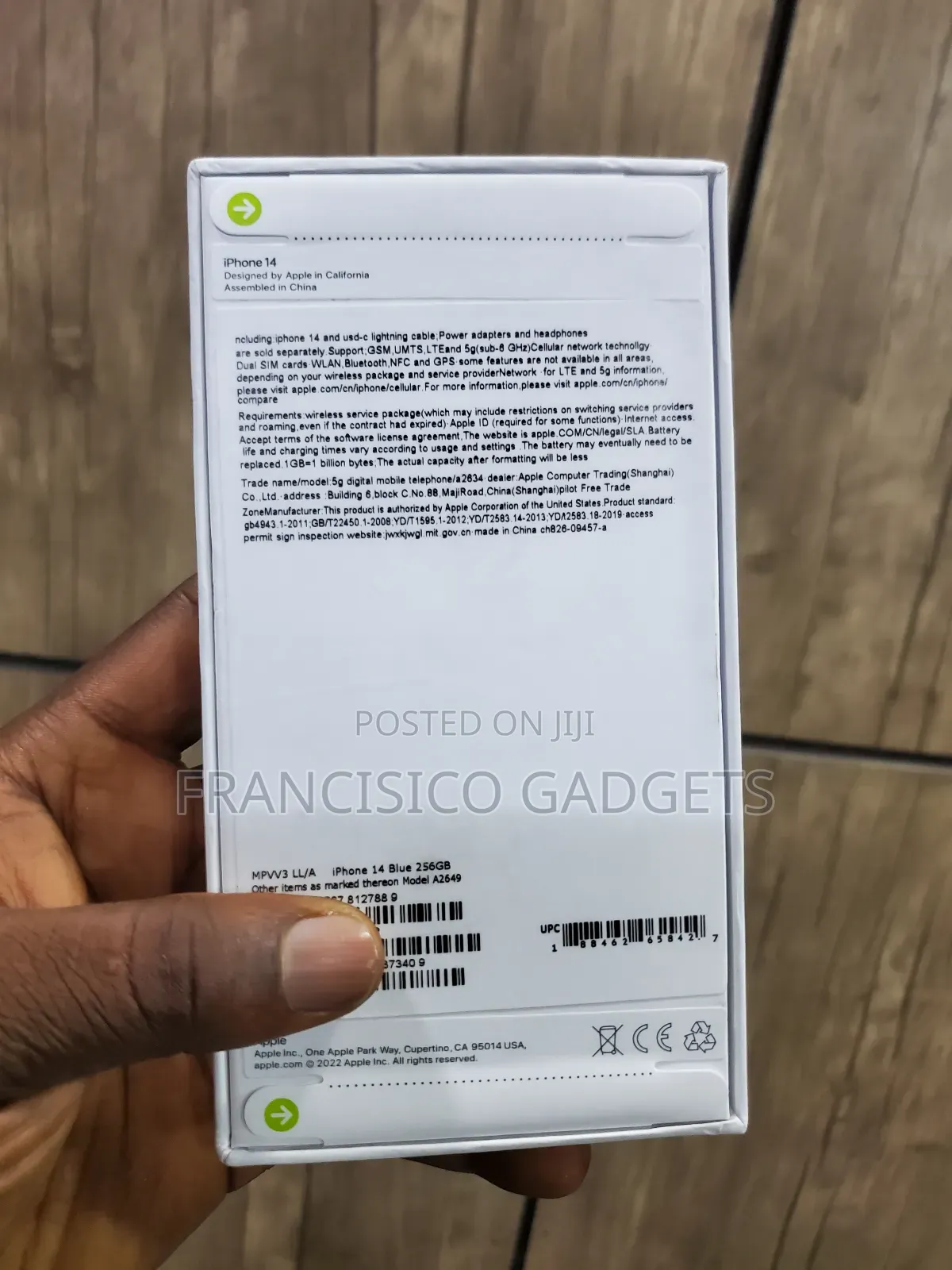 New Apple iPhone 14 256 GB Blue