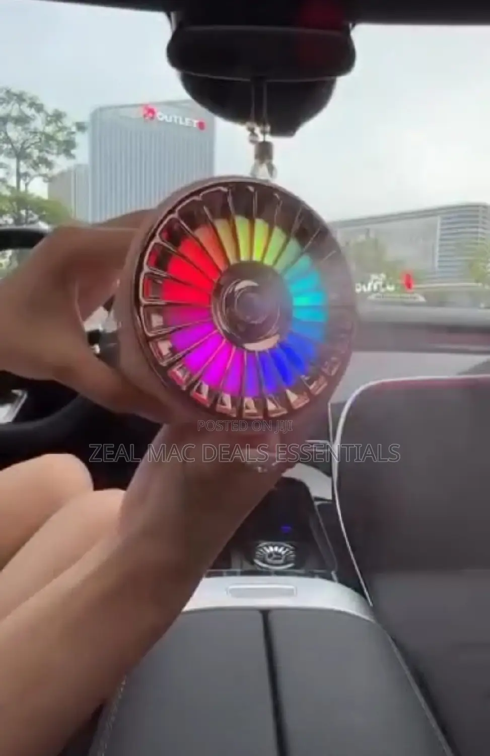 Car Diffuser Humidifier With Colorful Led Light