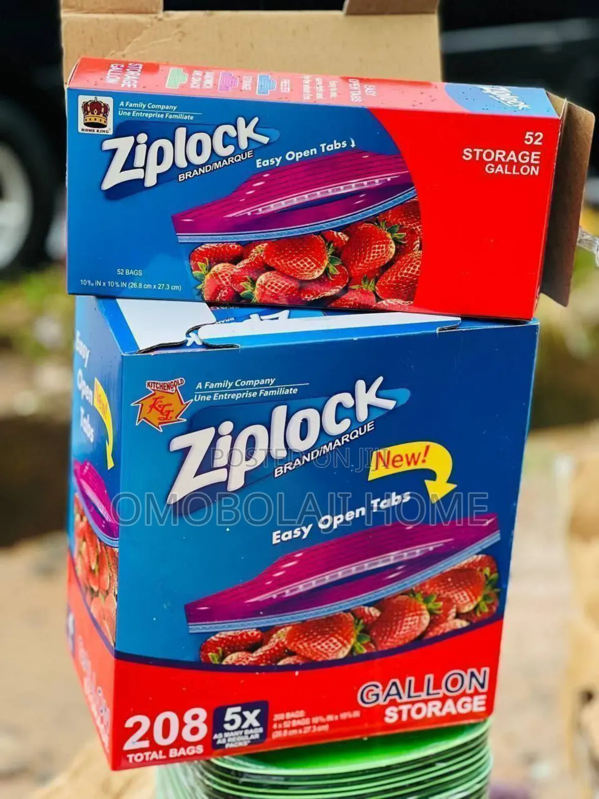 50pcs Ziplock Bags Reusable Gallon Storage Bags
