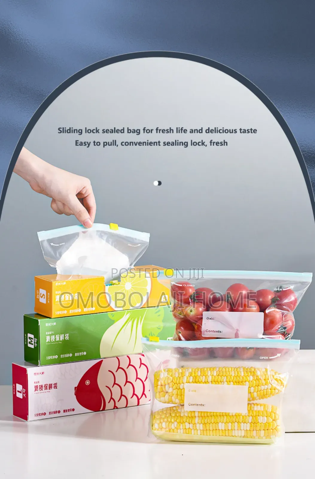 50pcs Ziplock Bags Reusable Gallon Storage Bags