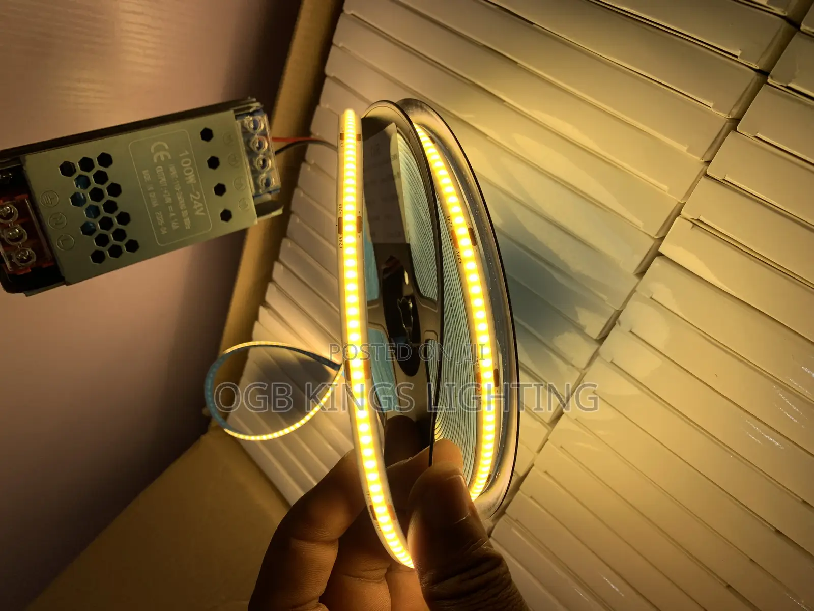 24v 8mm Cob Led Strip Lights for Car Fob Bar Room
