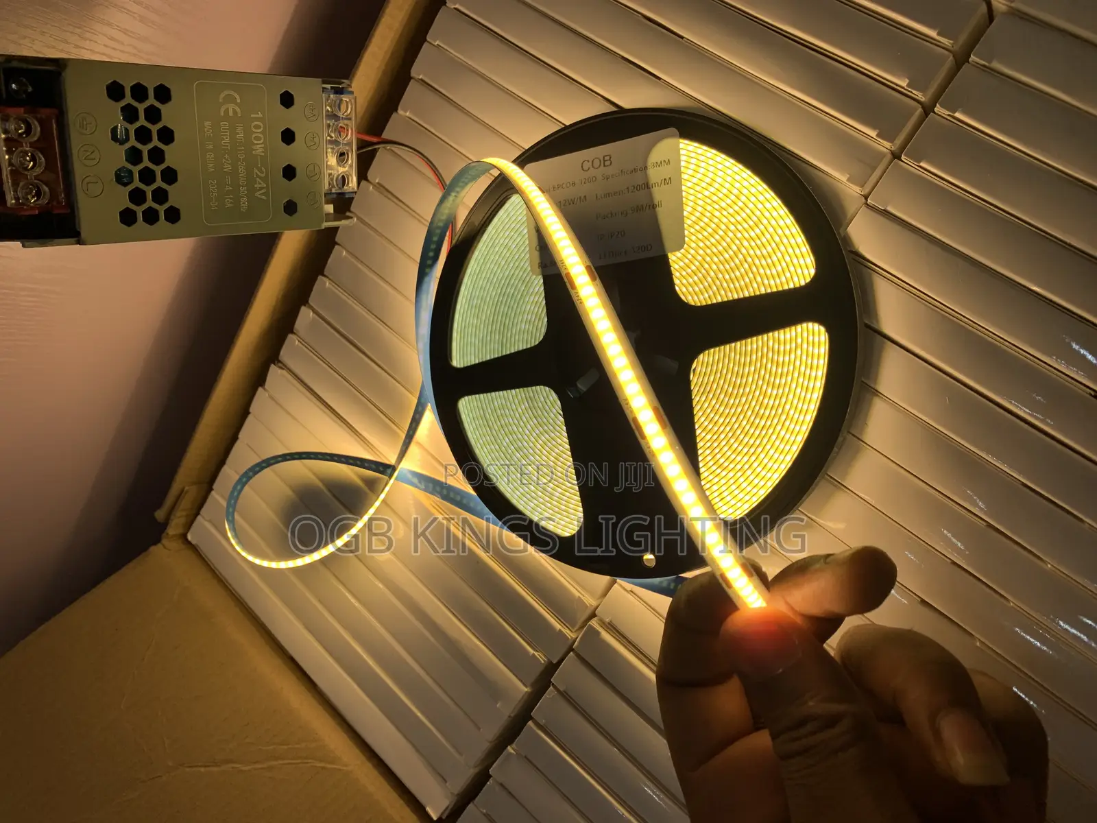 24v 8mm Cob Led Strip Lights for Car Fob Bar Room