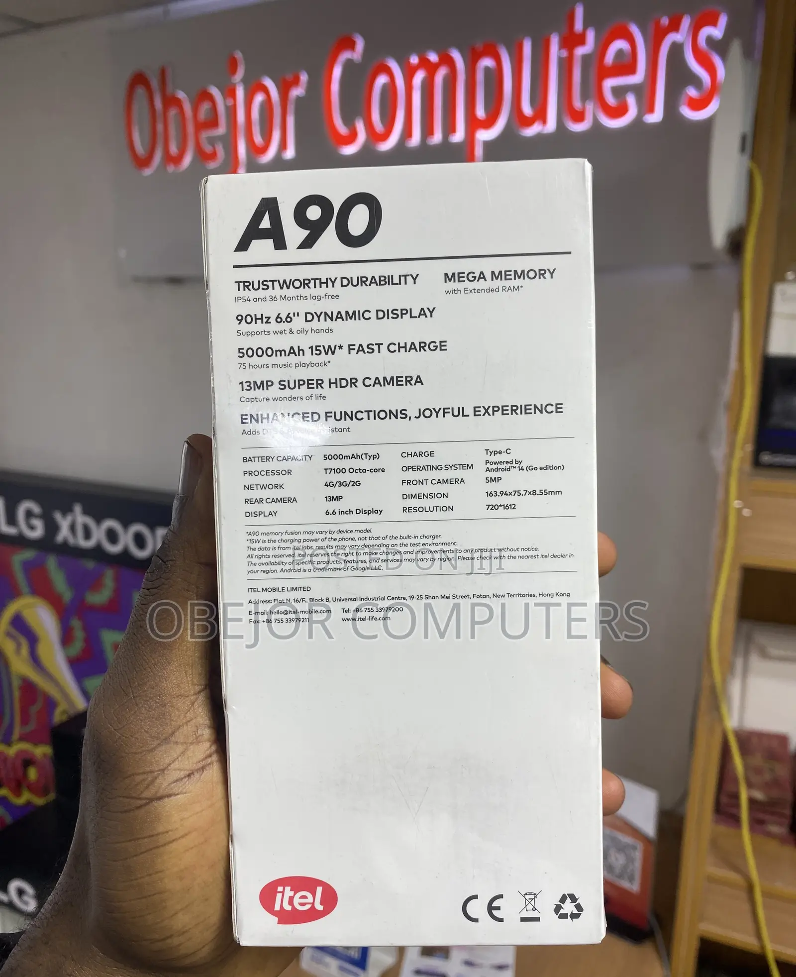 New Itel A90 128 GB Blue