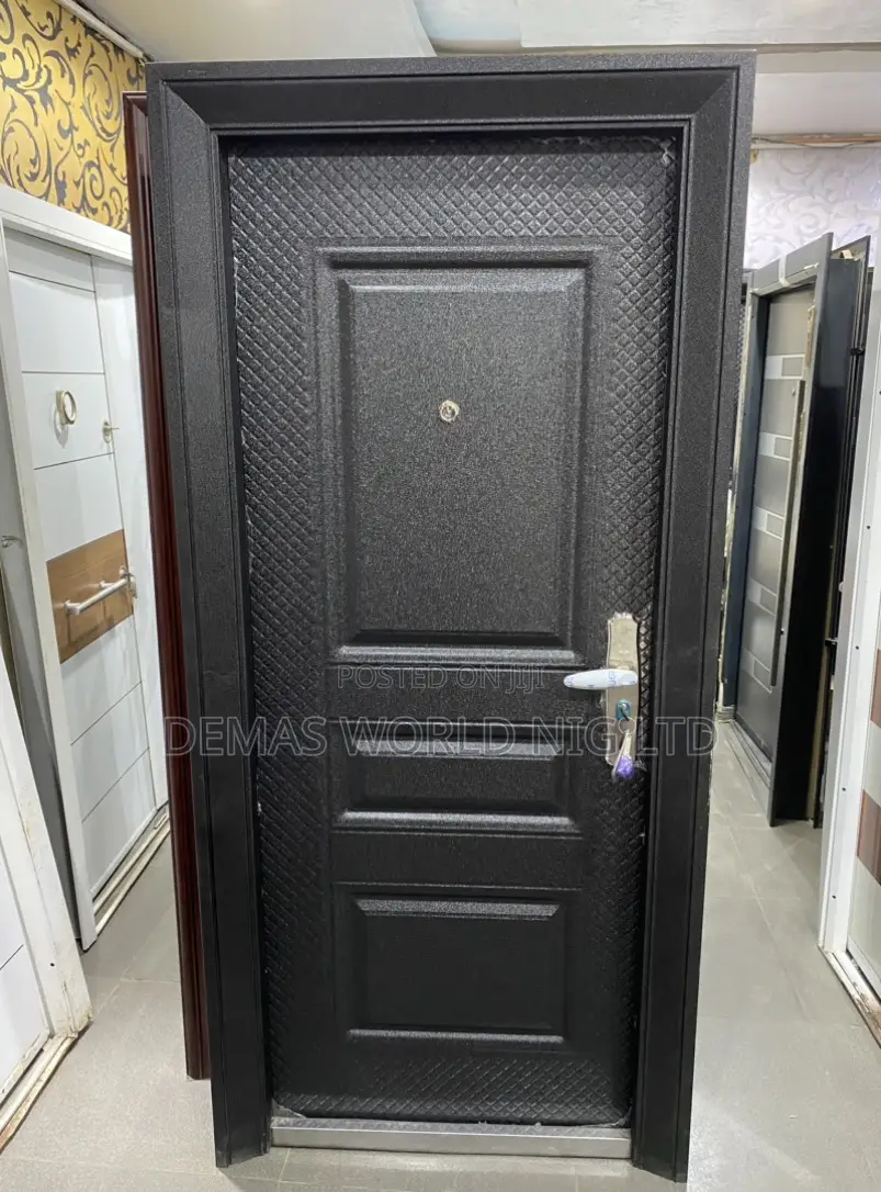 Black Steel Door 2 Panel