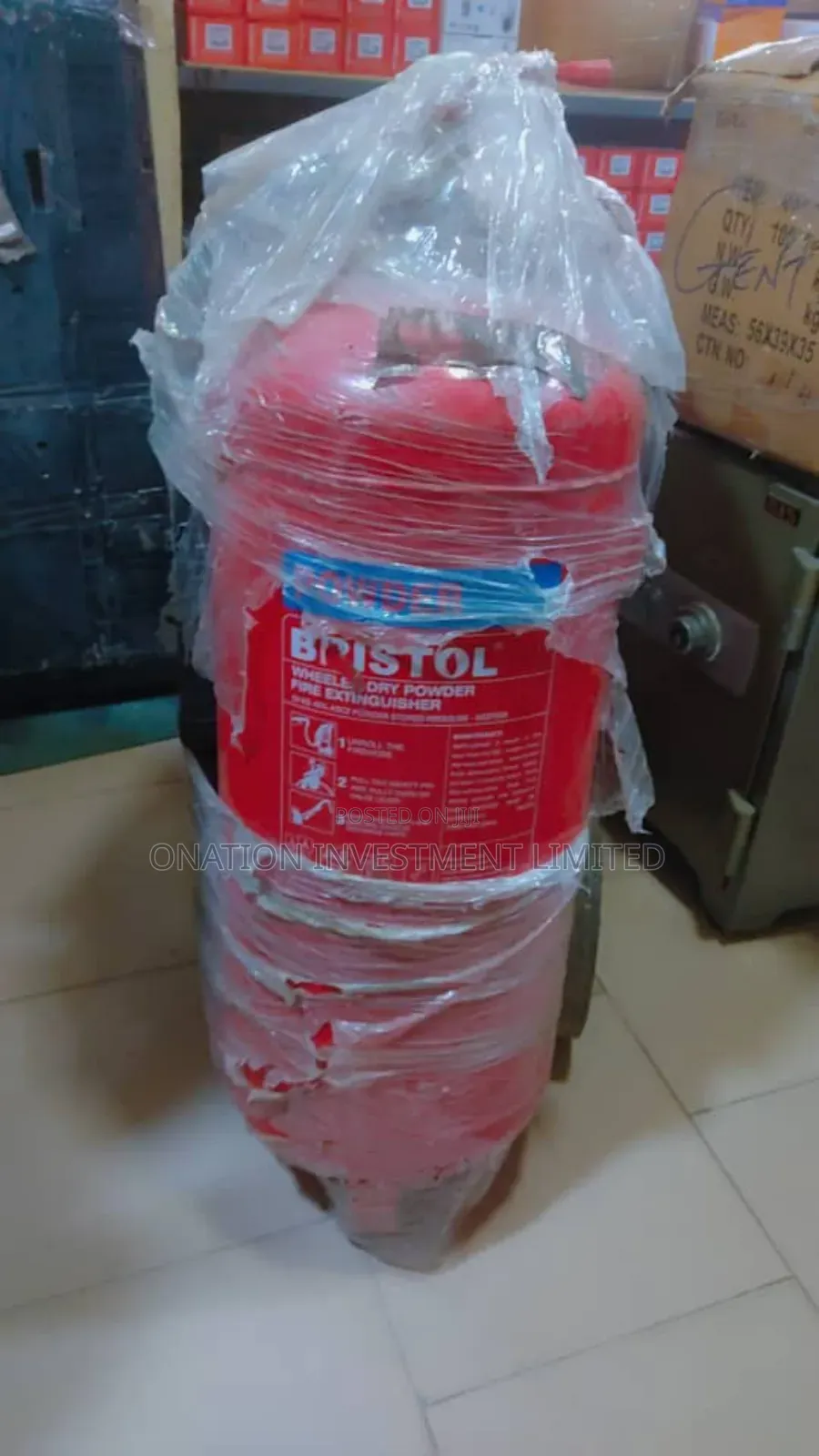 25kg Bristol Wheeled Dry Powder Fire Extinguisher
