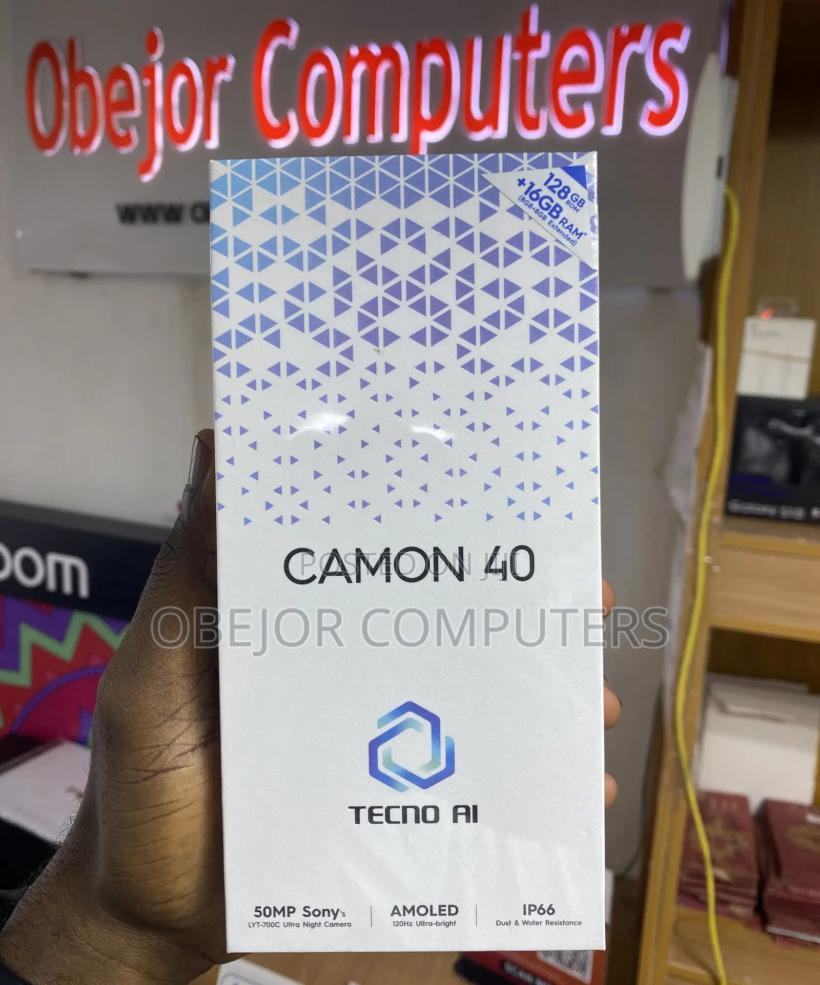 New Tecno Camon 40 128 GB Black
