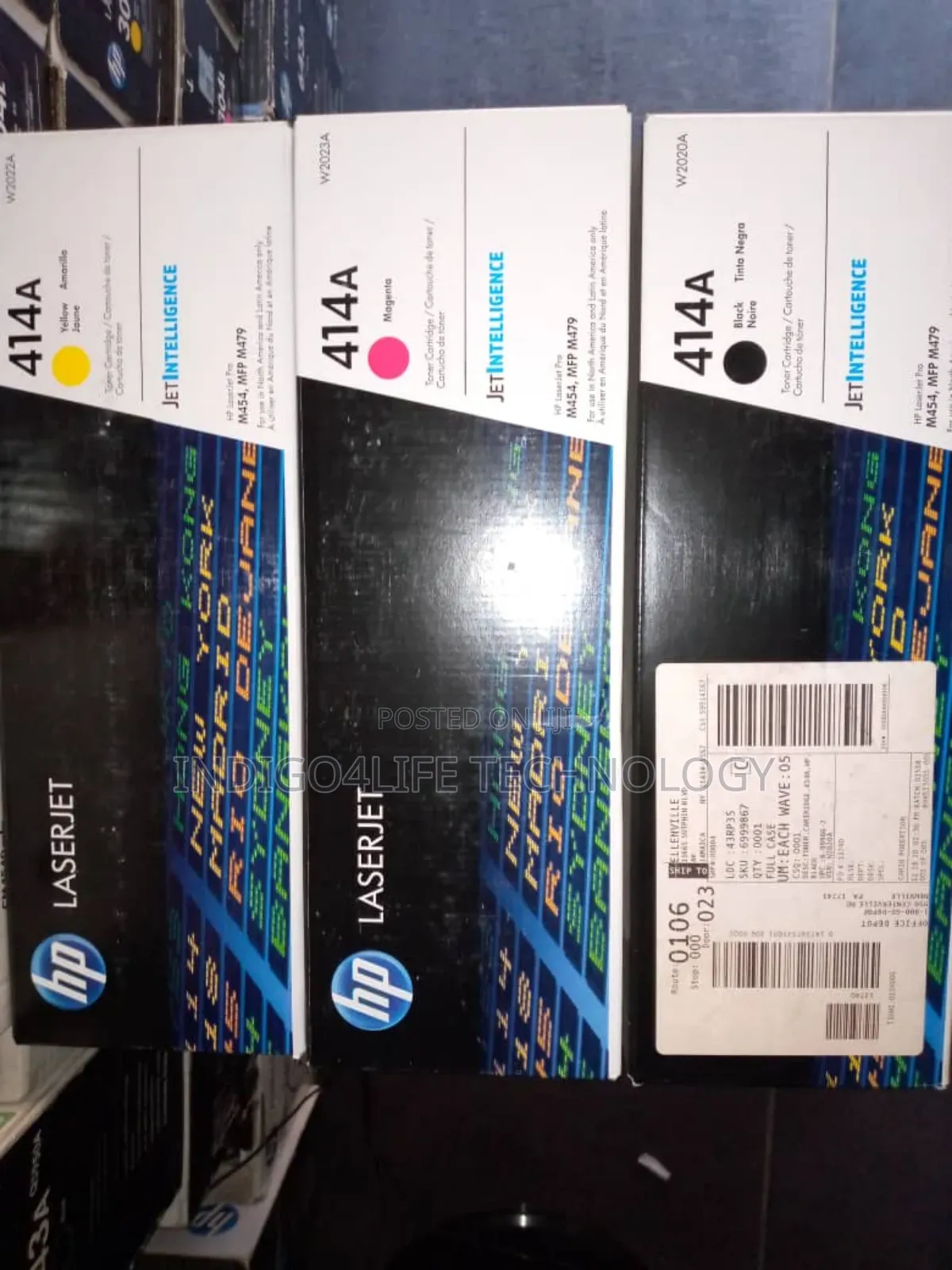 Hp 414a Laserjet Toner Black Magenta Cyan Yellow