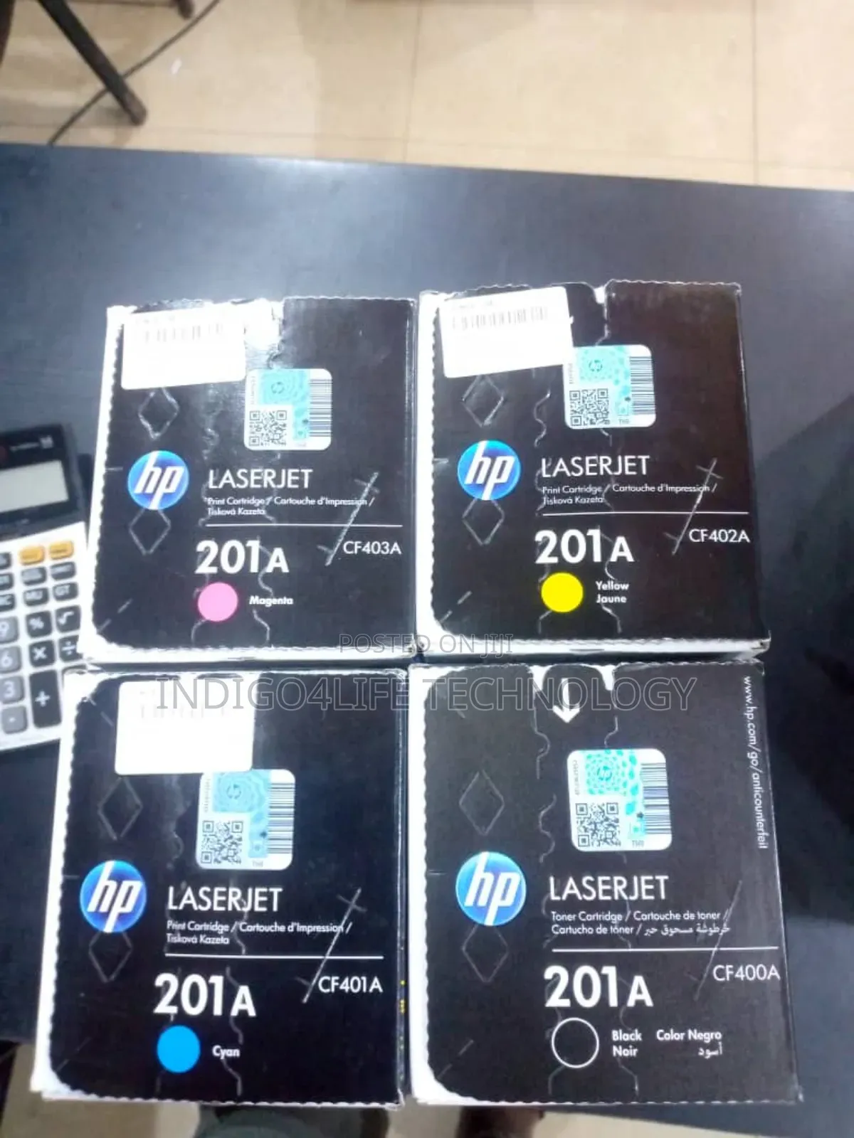 Hp Laserjet Toner 201a Black Magenta Cyan Yellow