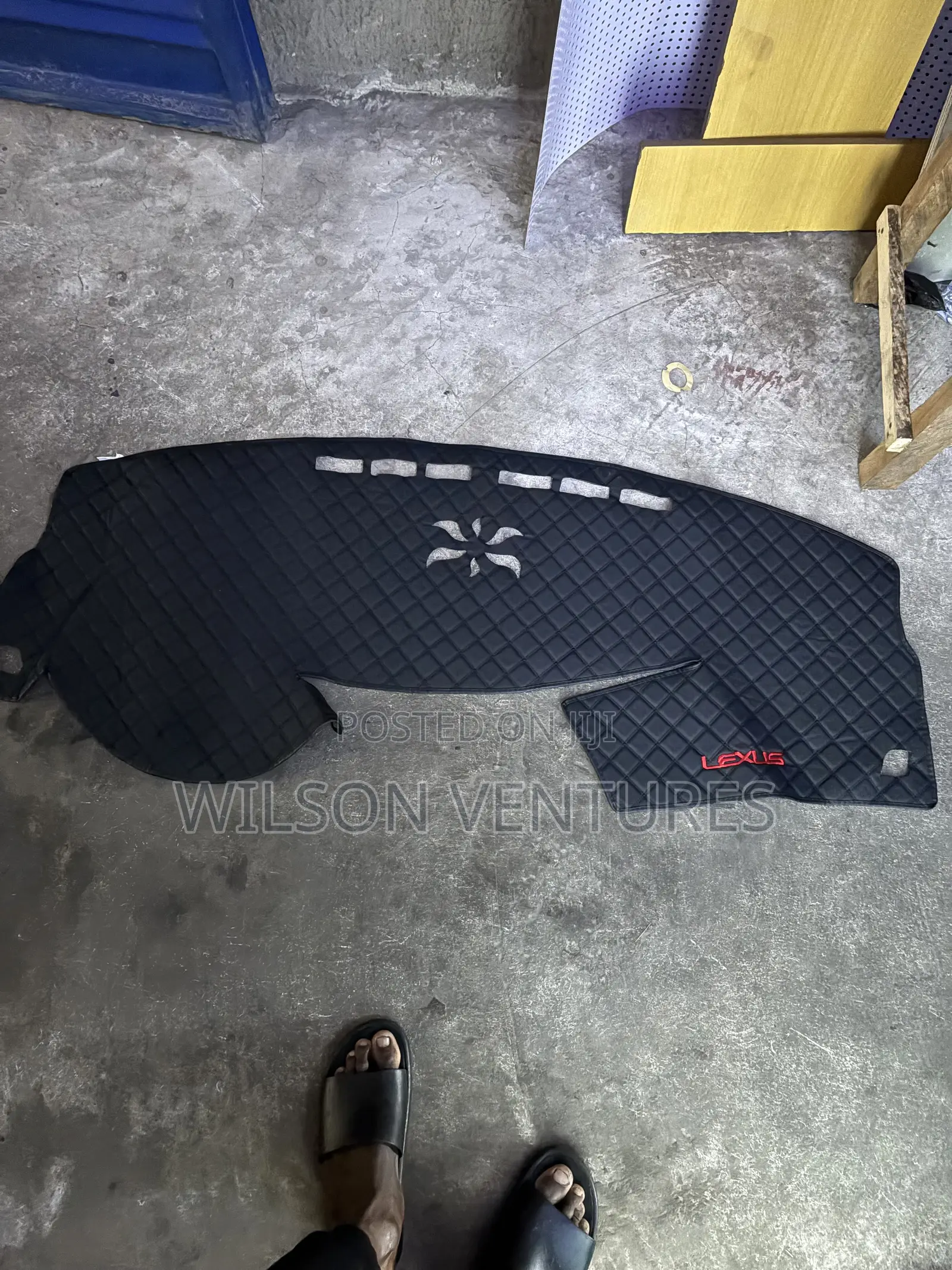 Rx350 Plain Black Leather Dashboard Cover