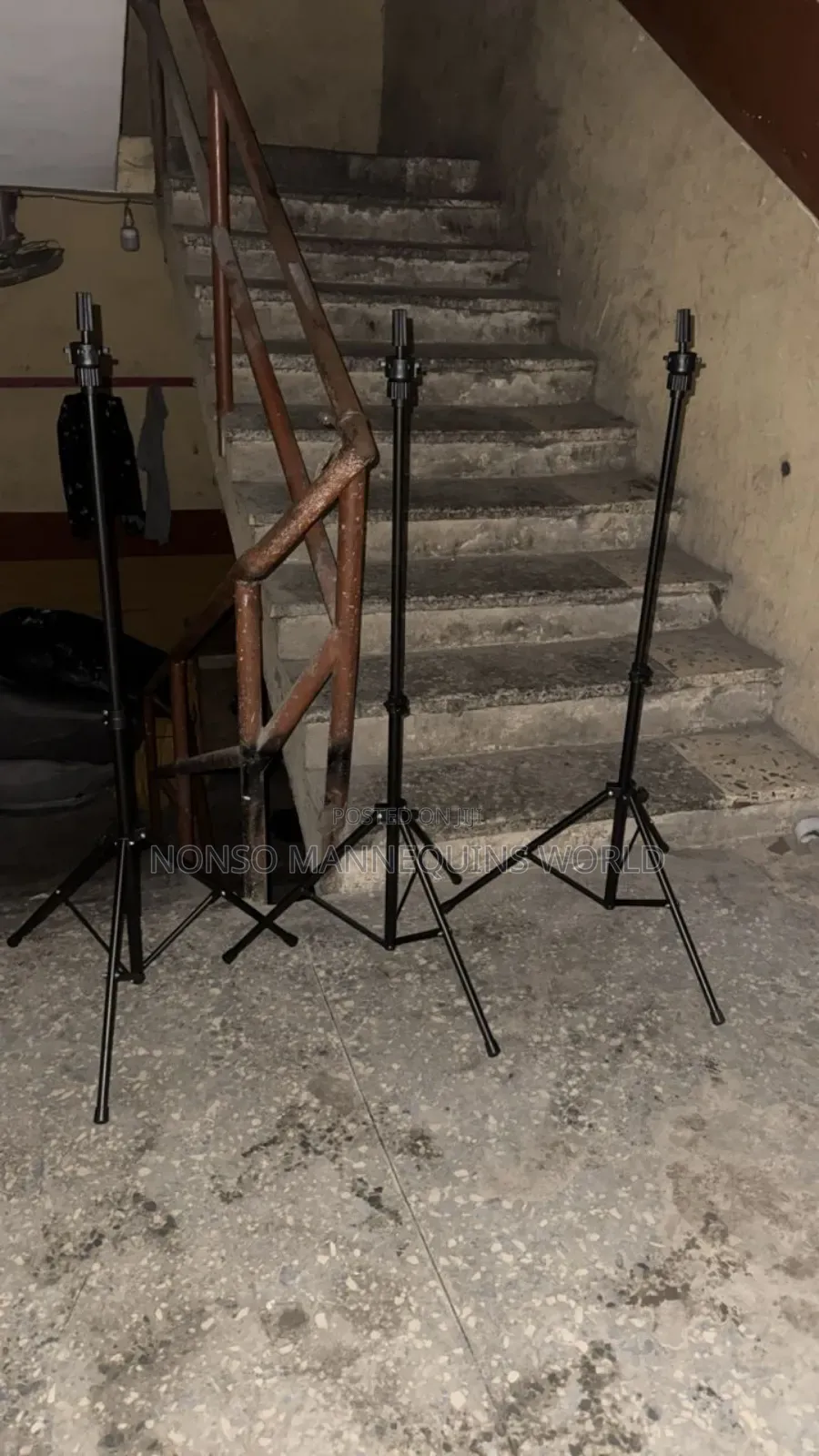 Small Tripod Stand For Mannequin Heads