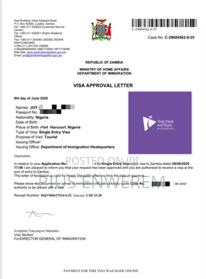 Zambia Visa (100%)