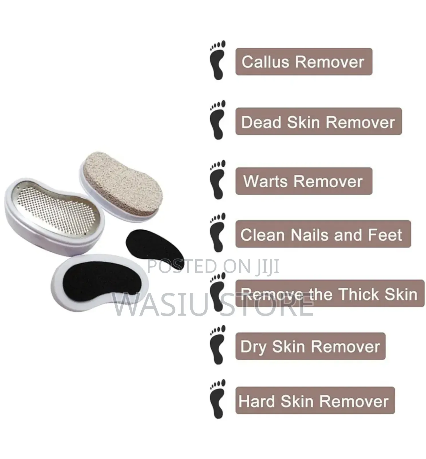 3-in-1 Pedicure Set for Callus Remover and Dead Skin