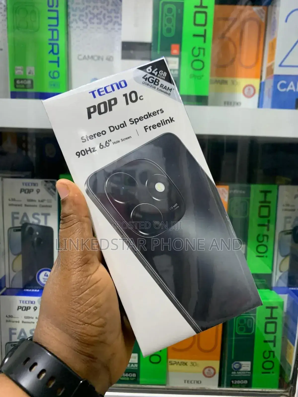 New Tecno Pop 10C 64 GB Black