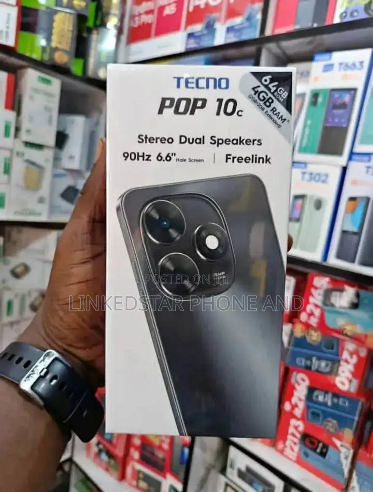 New Tecno Pop 10C 64 GB Black