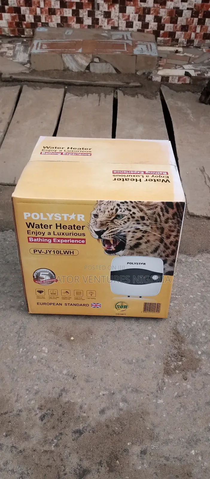 Water Heater Polystar,10lrts, Fast Heather, Low Voltage.