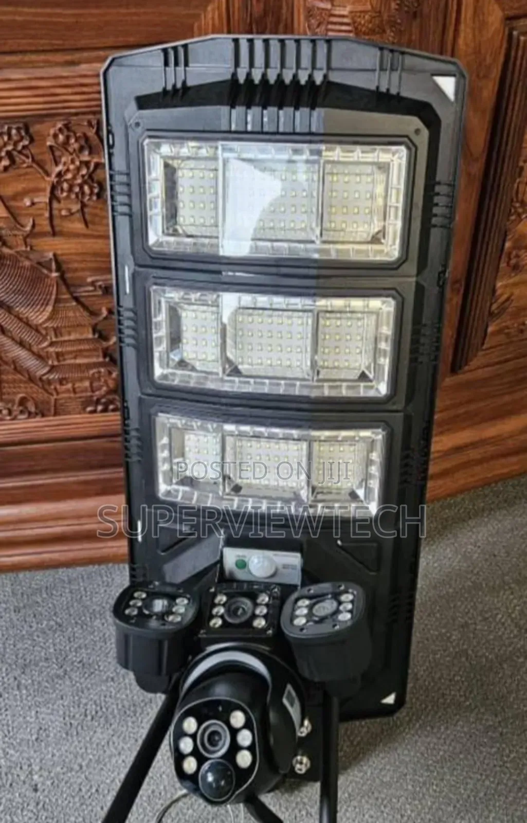 Solar Powered Street Light With Ultra Hd Ai Cctv Camera