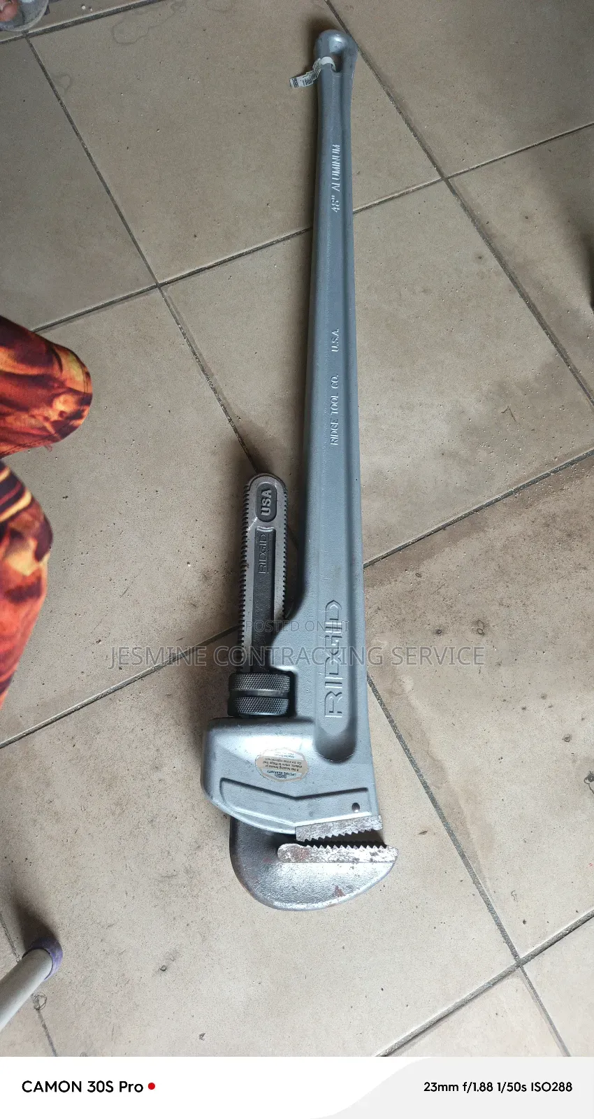 Aluminum Pipe Wrench 48"