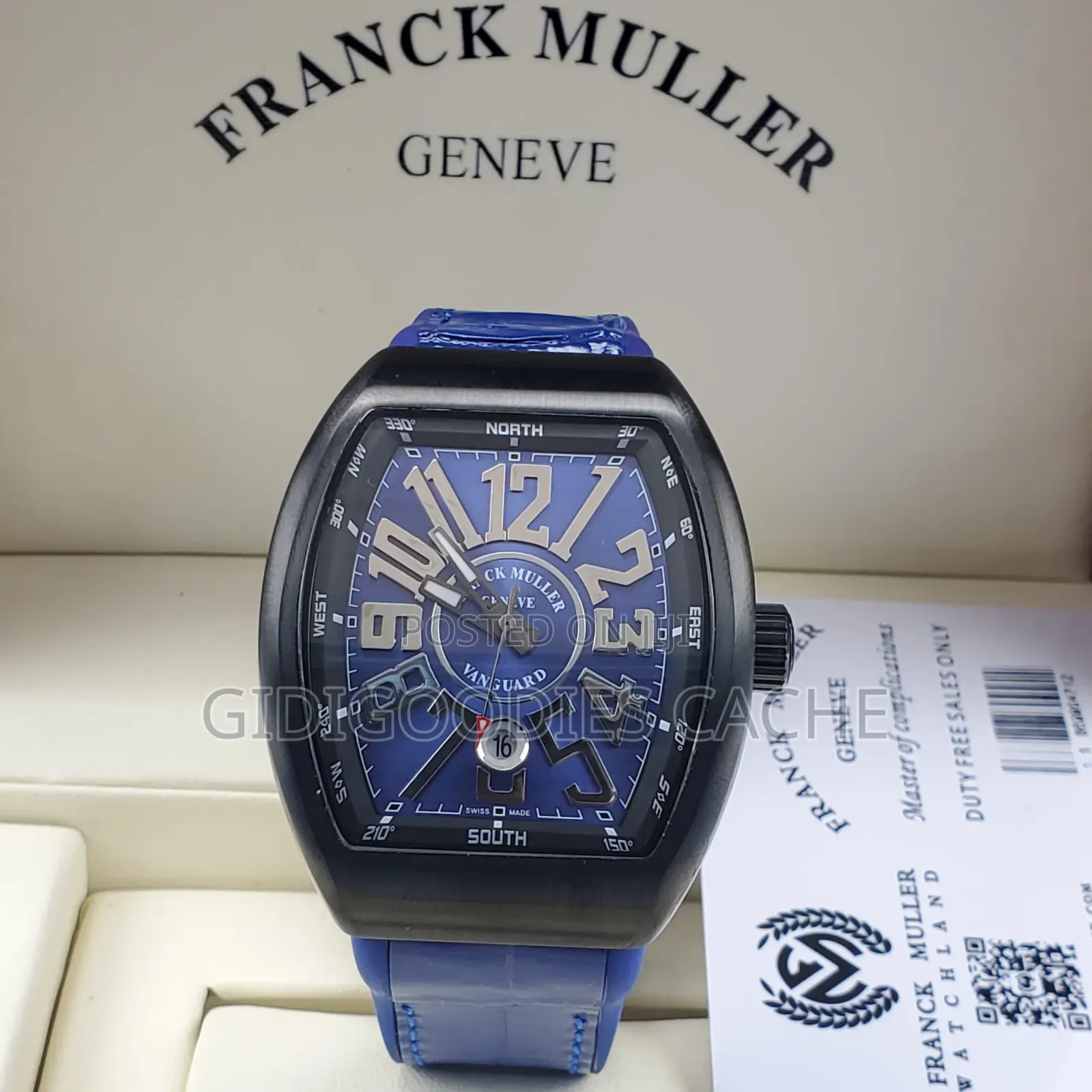 Franck Muller Vanguard Leather Strap Automatic Watch