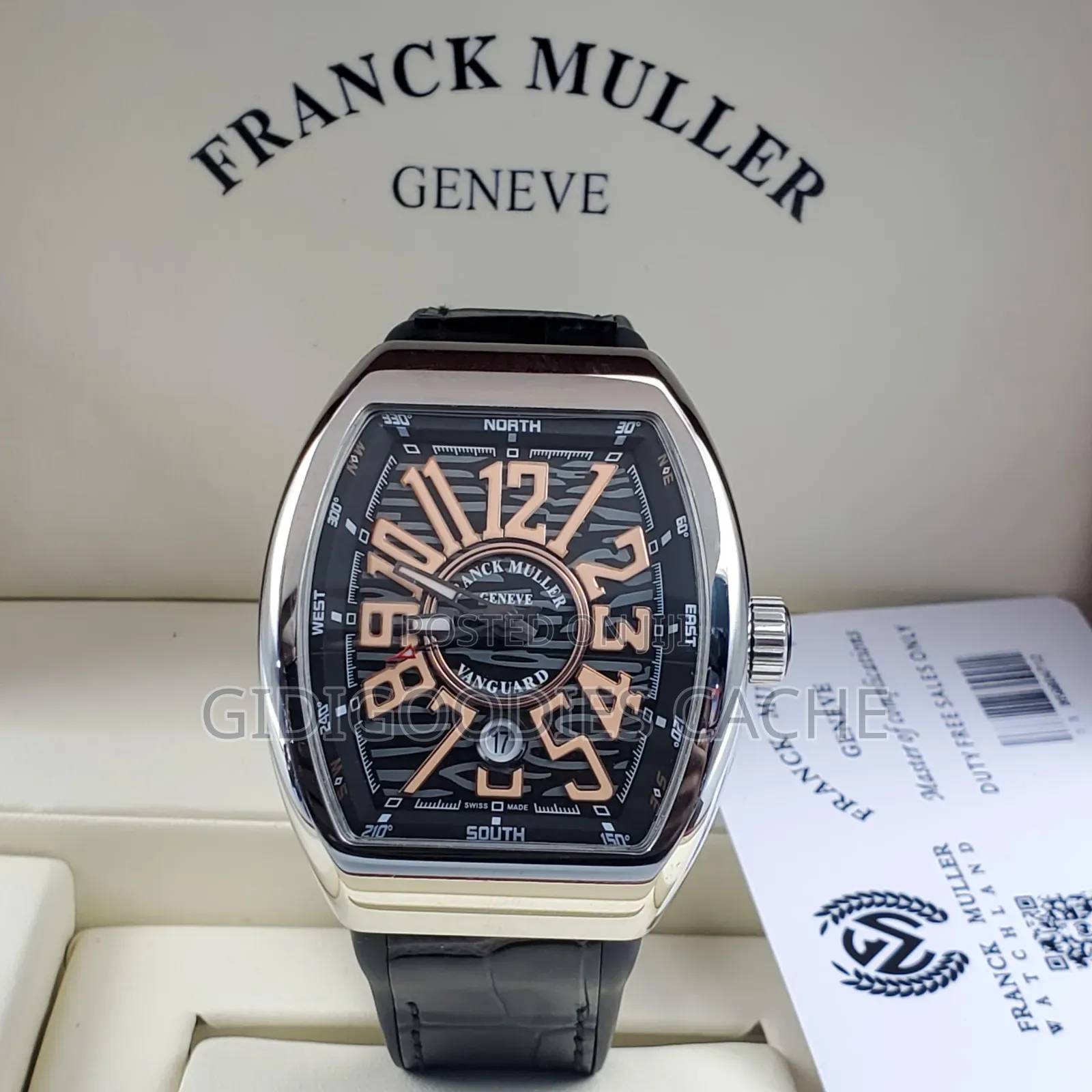 Franck Muller Vanguard Leather Strap Automatic Watch