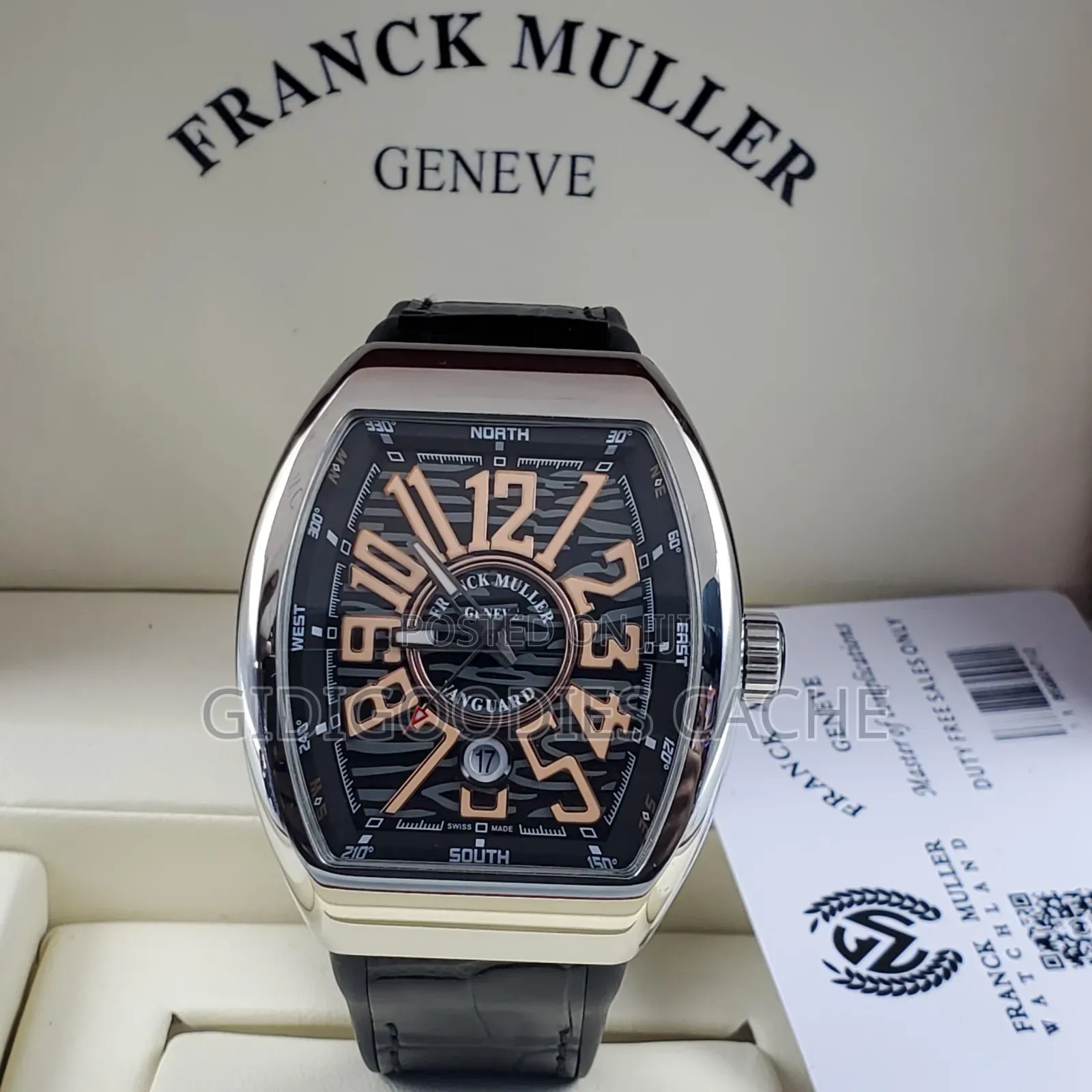 Franck Muller Vanguard Leather Strap Automatic Watch