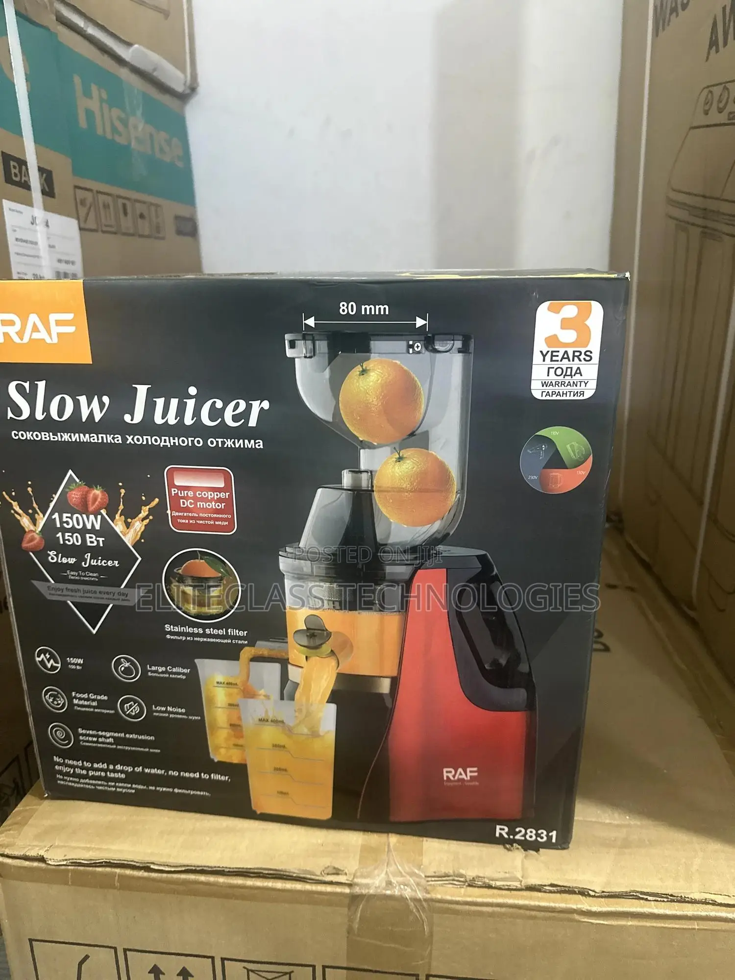 Raf Coolpress Slow Juicer 150w