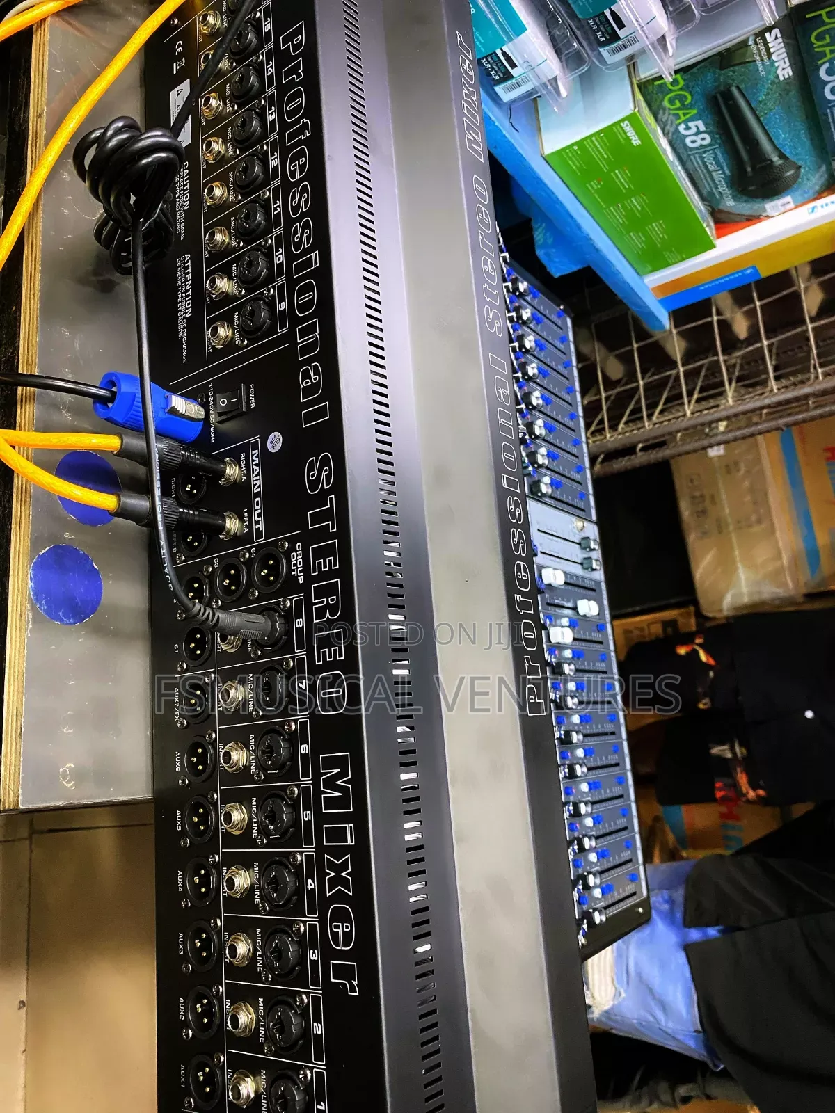 Energy V16fx 16 Channel 7 Auxiliary Audio Mixer With Record