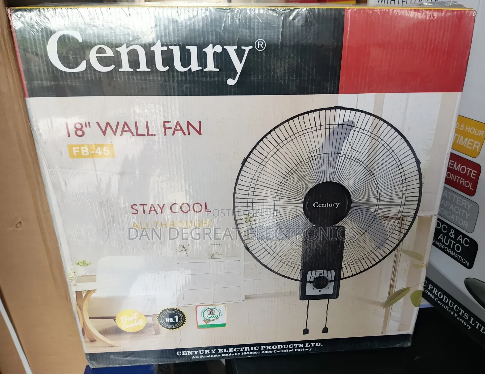 Century 18" Wall Mount Fan Fb-45