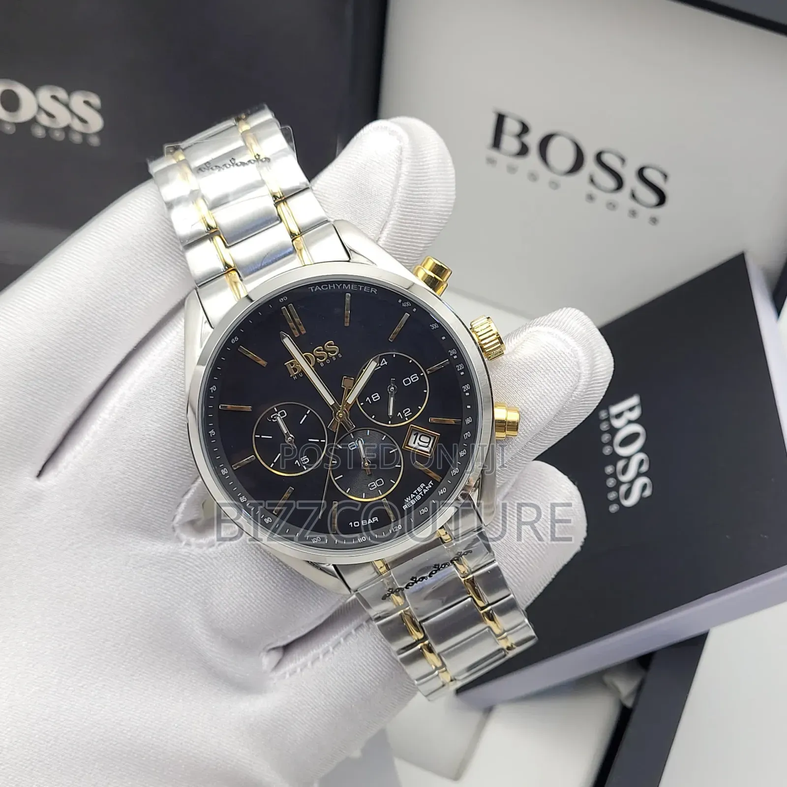 Original Boss Two Tone Stainless Steel Watch in Store