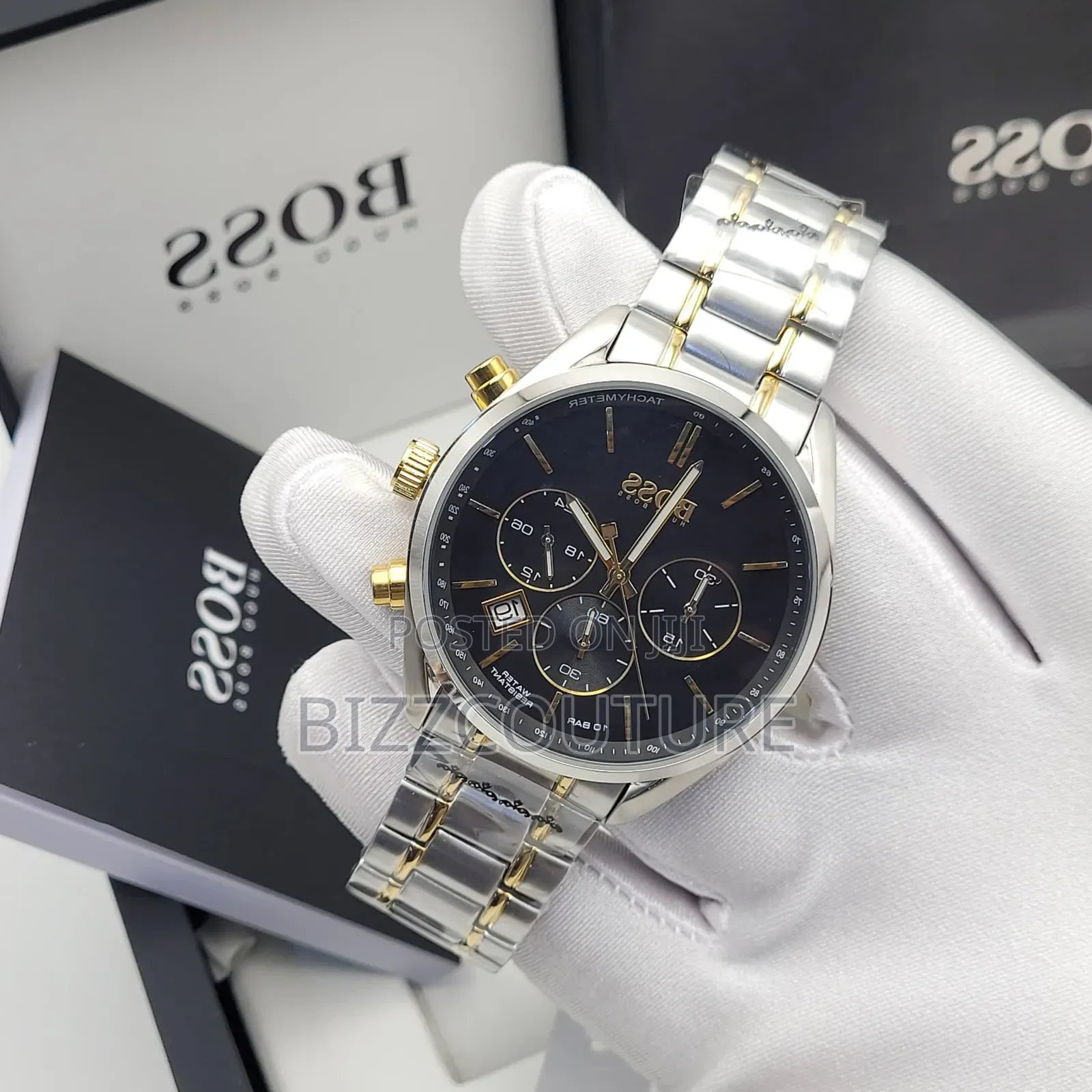 Original Boss Two Tone Stainless Steel Watch in Store