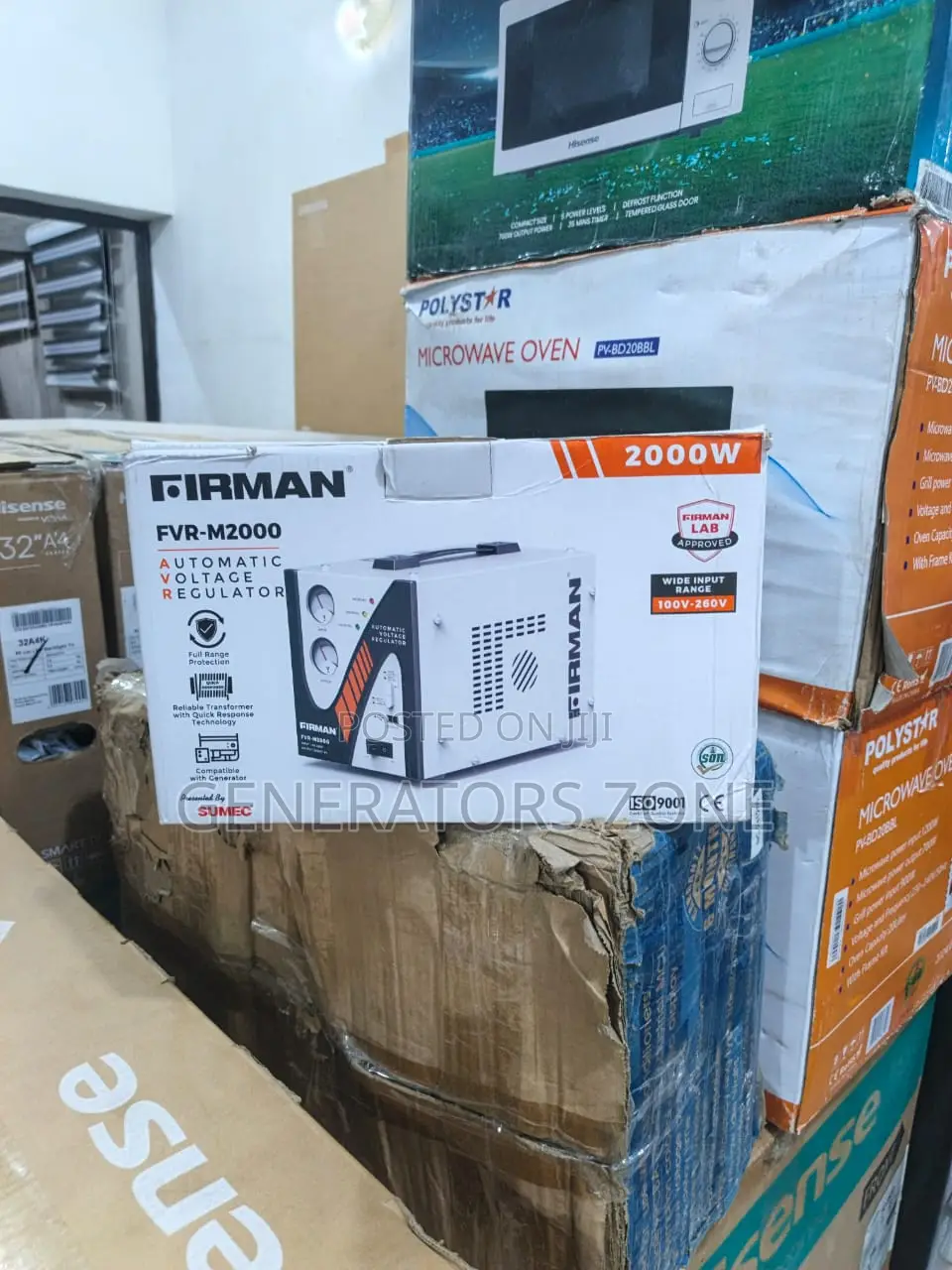 "Power On, Worry Off –2kva Floor Firman FRV-M2000"Stabilizer