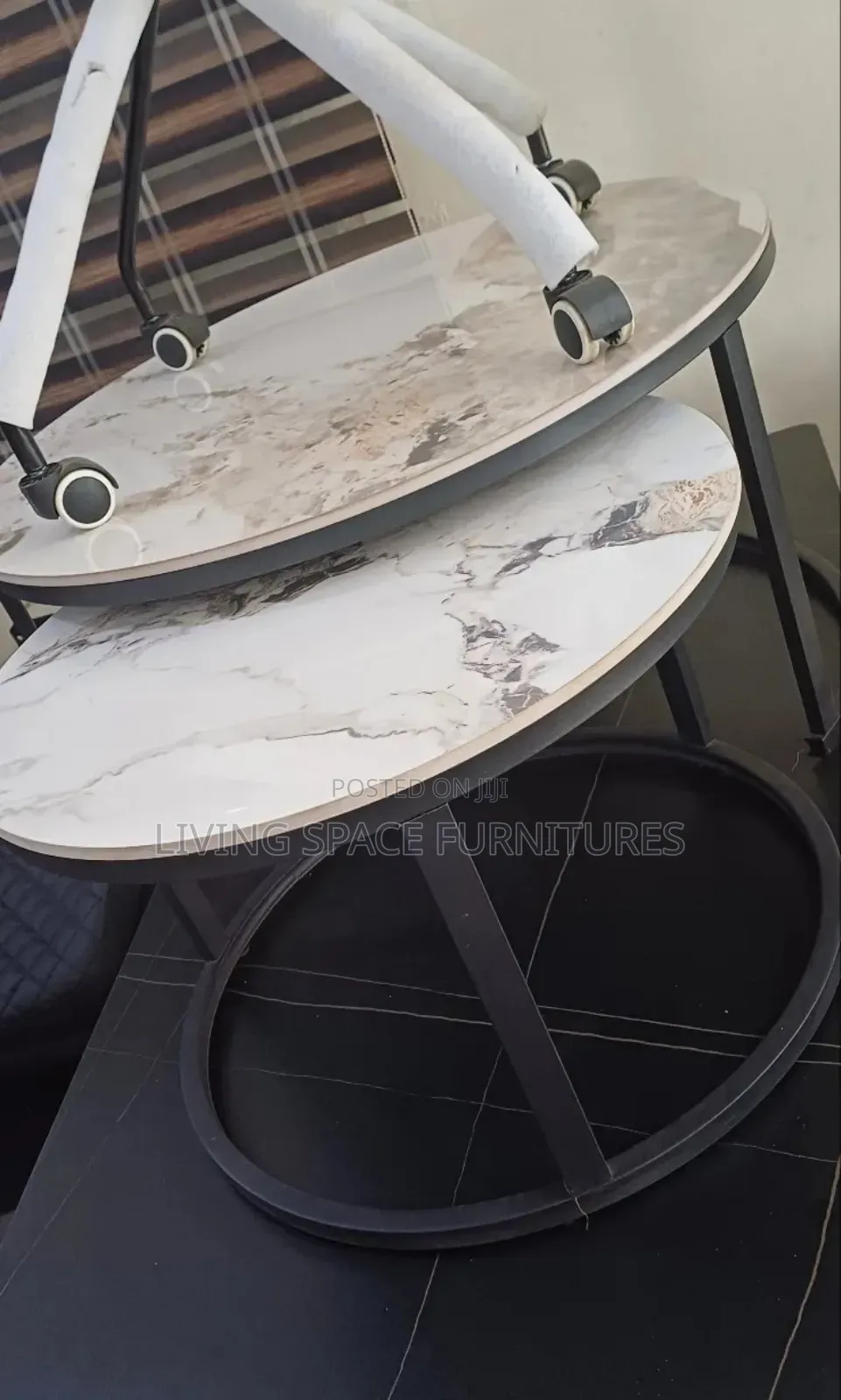 Marble Top Coffee Table 1+1 Set