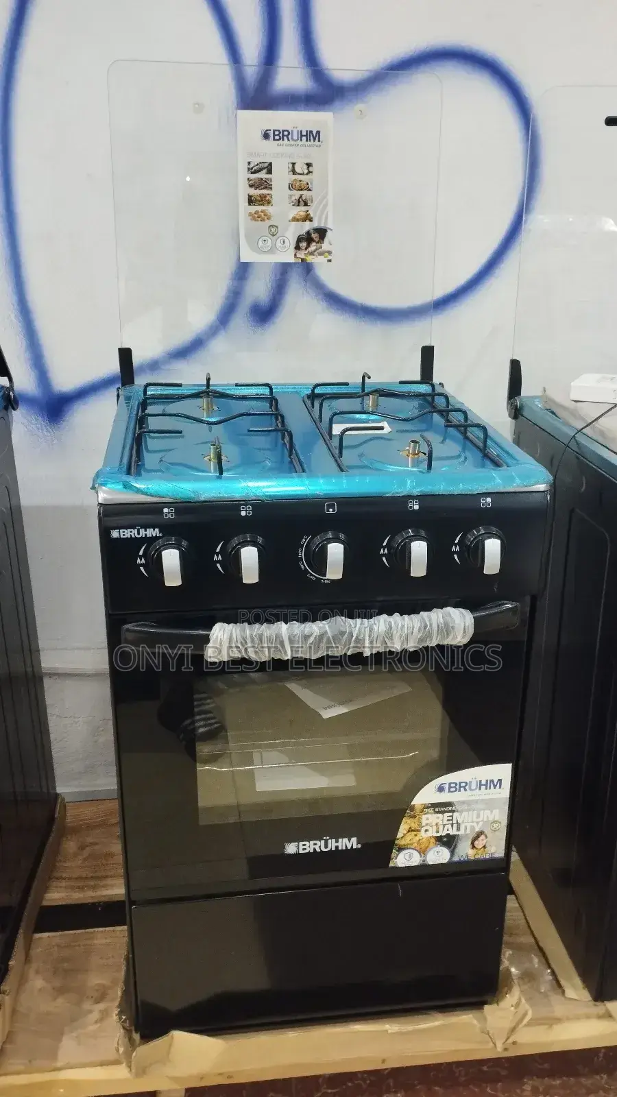 Bruhm 4 Burner Gas Cooker BGC-5540ib