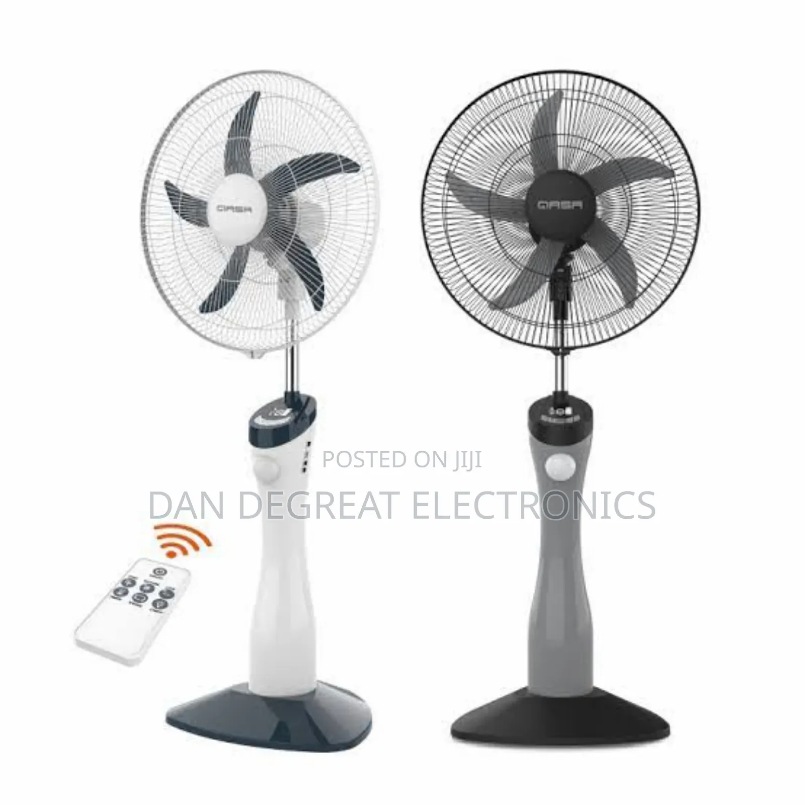 Qasa 18" Rechargeable Standing Fan QRF-7918 Curvy