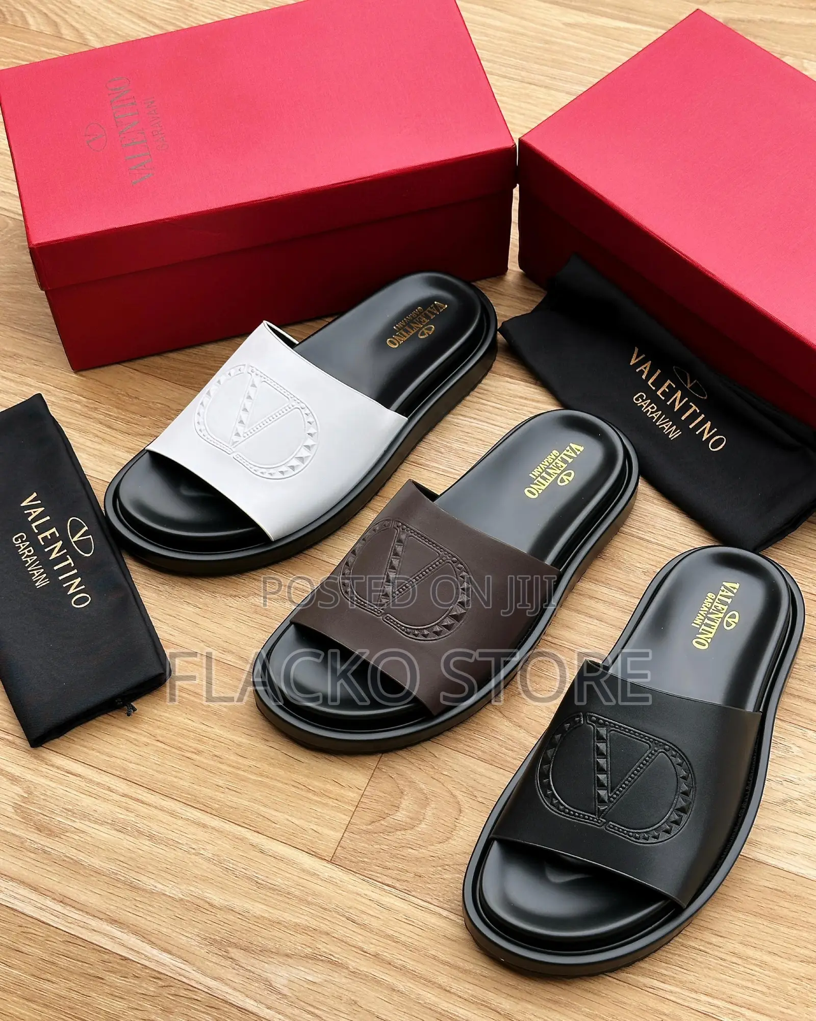 Original Valentino Garavani Leather Slip Ons