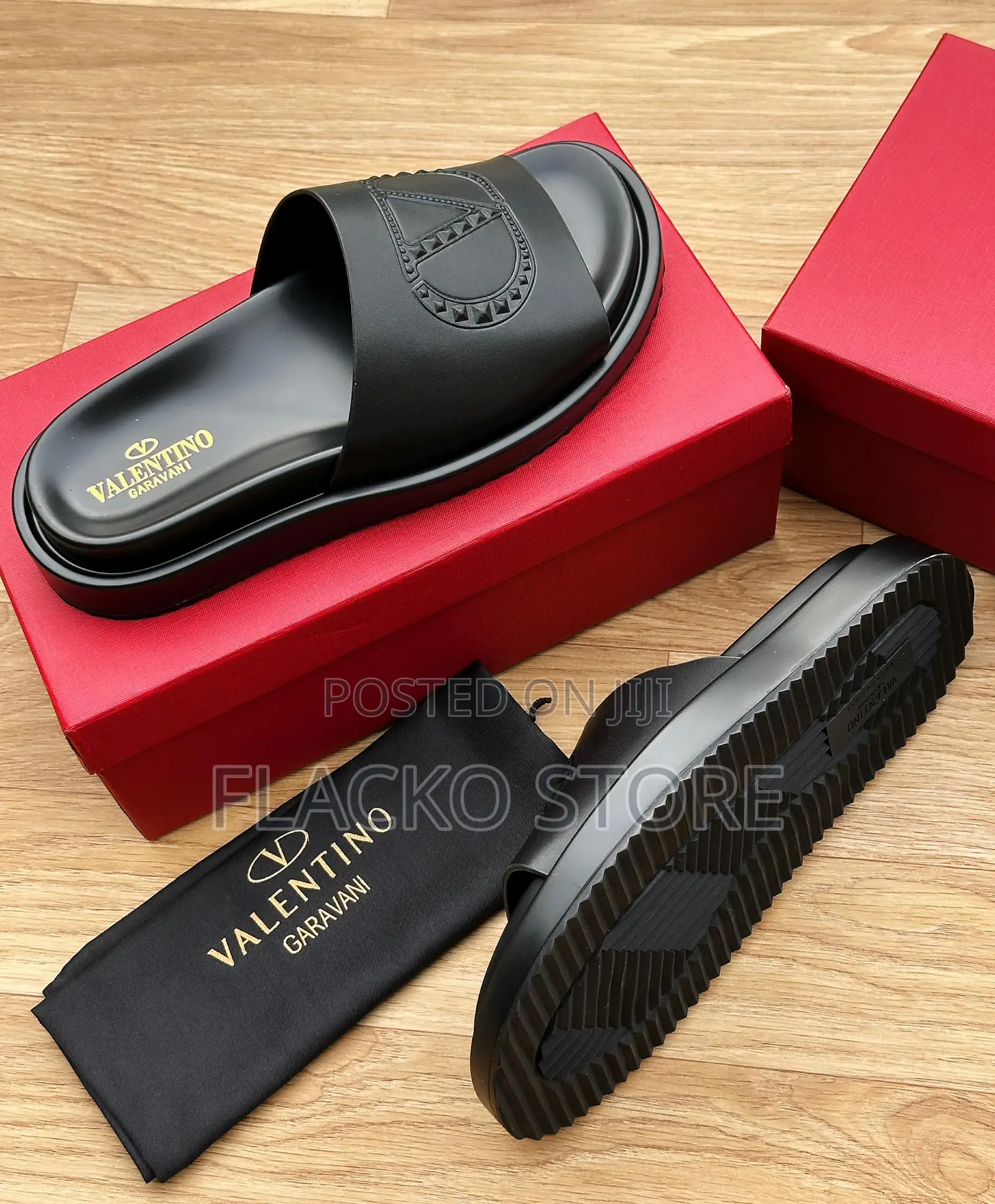 Original Valentino Garavani Leather Slip Ons
