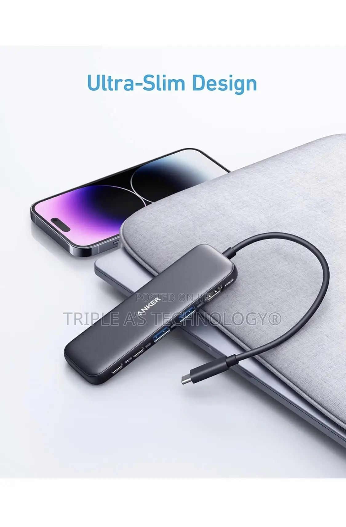 New Anker 332 USB C Hub, 5-in-1 Usbc to Hdmi Splitter With Display