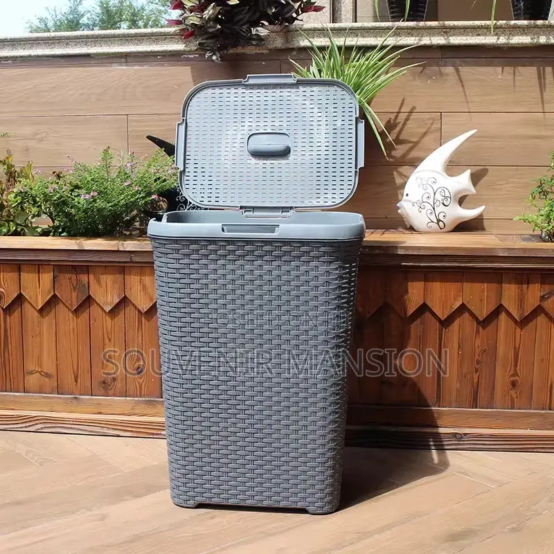 Portable Household Storage Basket With Cover