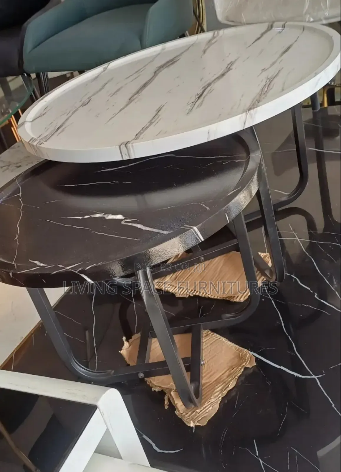 Marble Top Coffee Table 1+1 Set