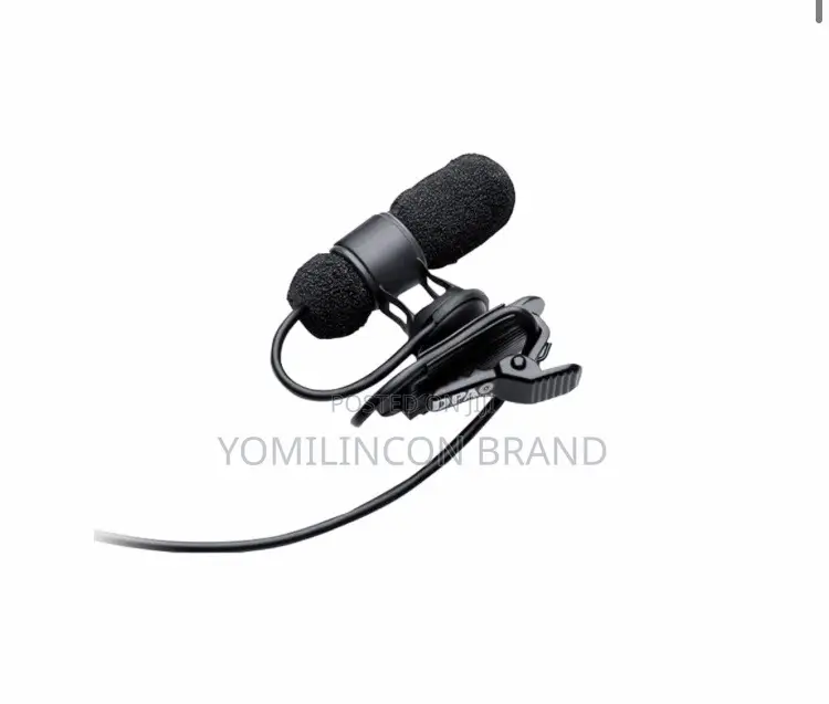 Cardioid Lavalier Microphone With Microdot Connector - Black